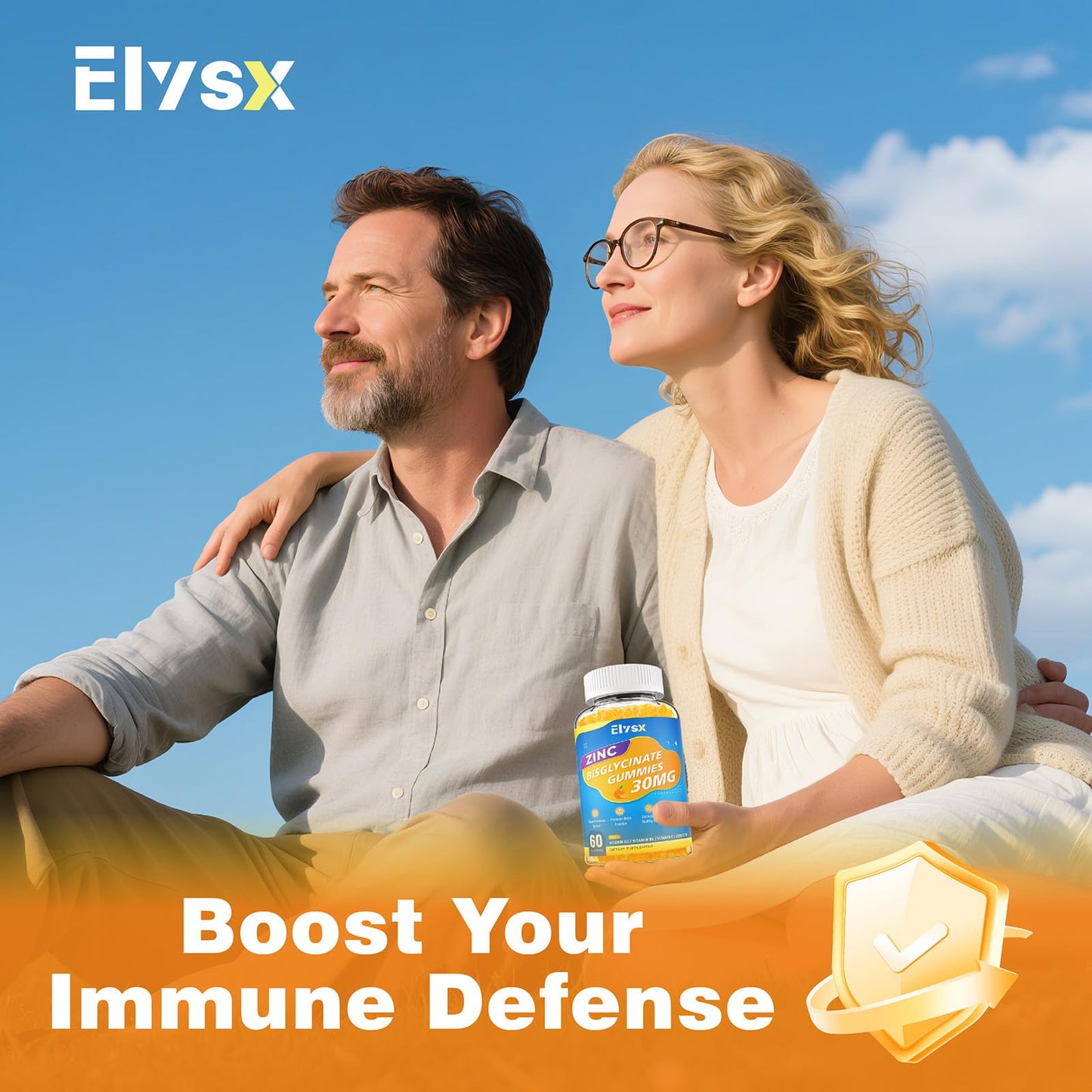 Elysx Zinc Glycinate 30 mg Gummies, 60 Count