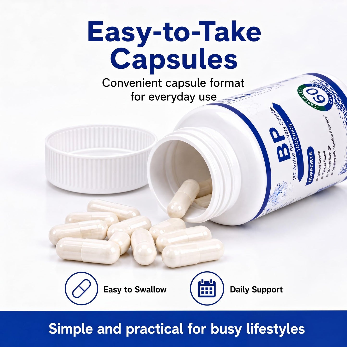 KINDAUS BP Advanced 157 Recovery Complex, Amino Recovery Blend, 240 Capsules