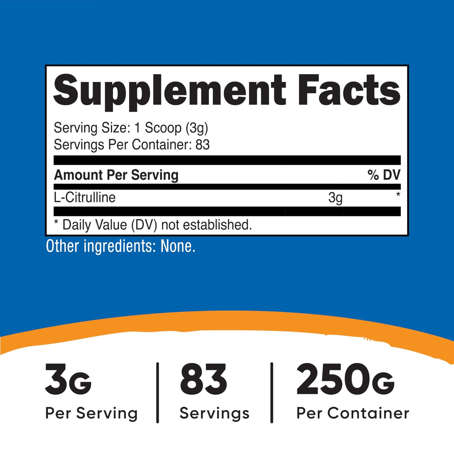 Nutricost Pure L-Citrulline (Base) Powder 500