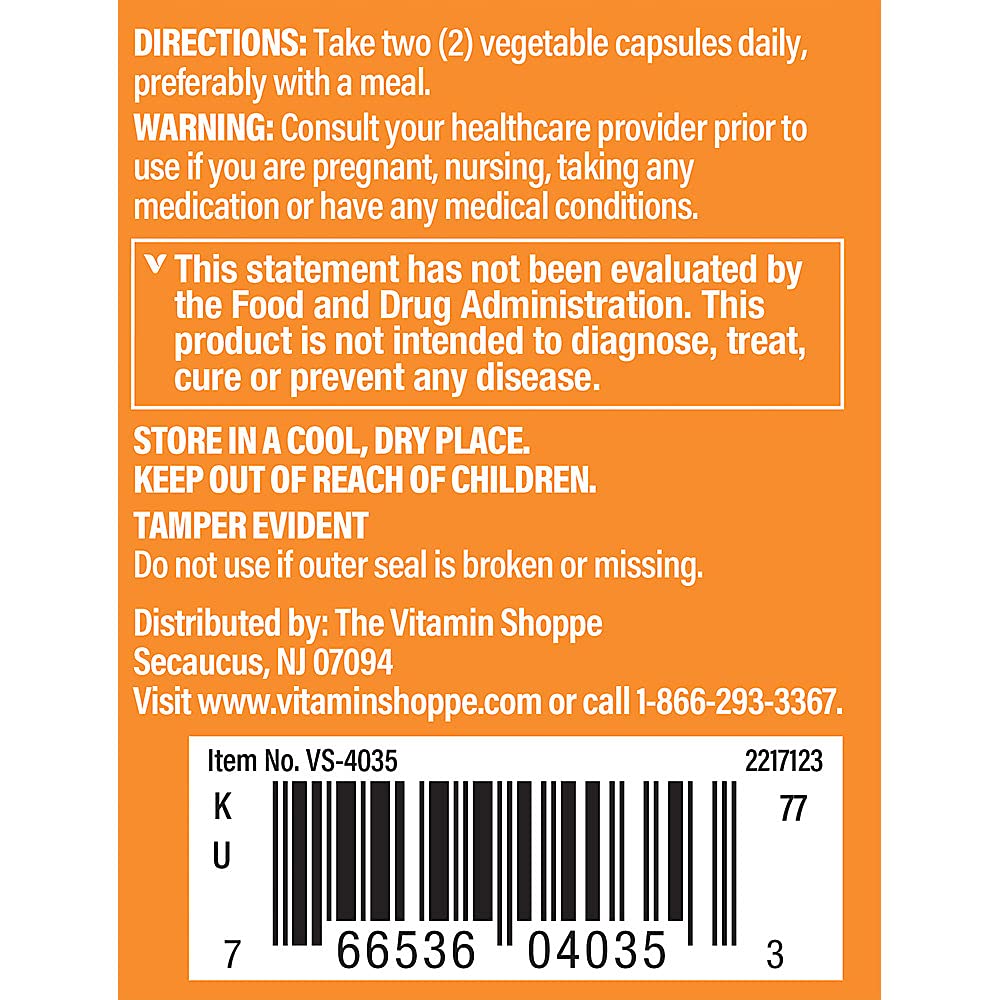 The Vitamin Shoppe Immune Essentials, C D3 Zinc Elderberry Vegetarian Capsules 1 Count
