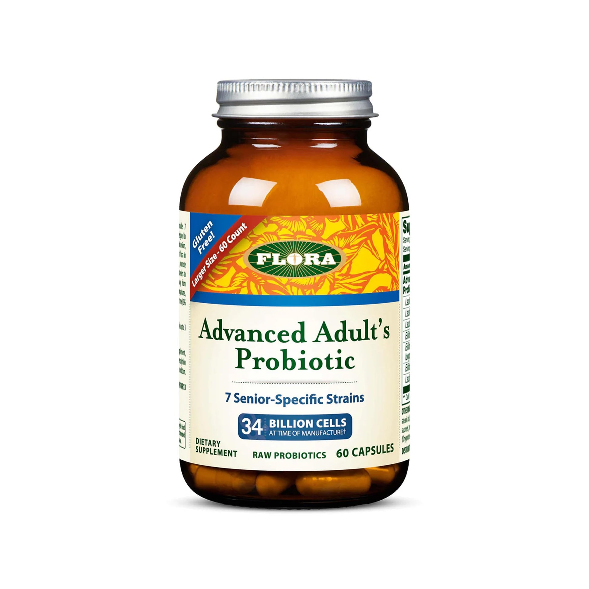 Flora Advanced Adult's Blend Probiotic Capsule 60 Count