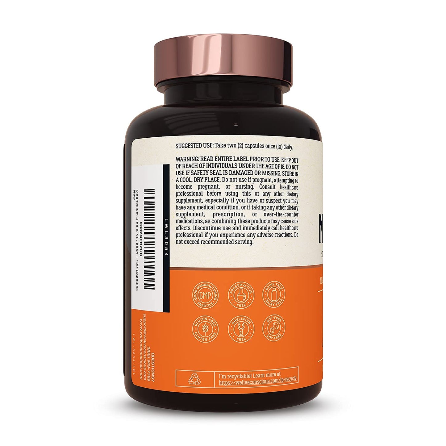 Live Conscious OmegaWell Fish Oil & MagWell Magnesium Zinc & Vitamin D3 Softgel 1