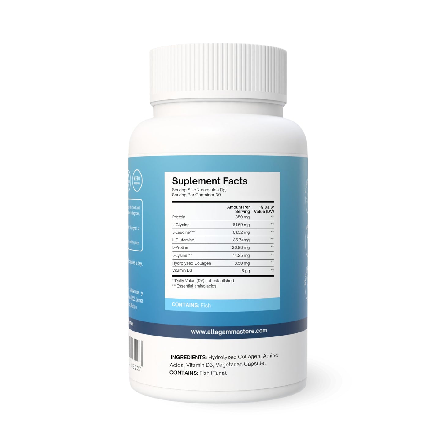ALTAGAMMA Joint Support Supplement Capsules, 60 Count