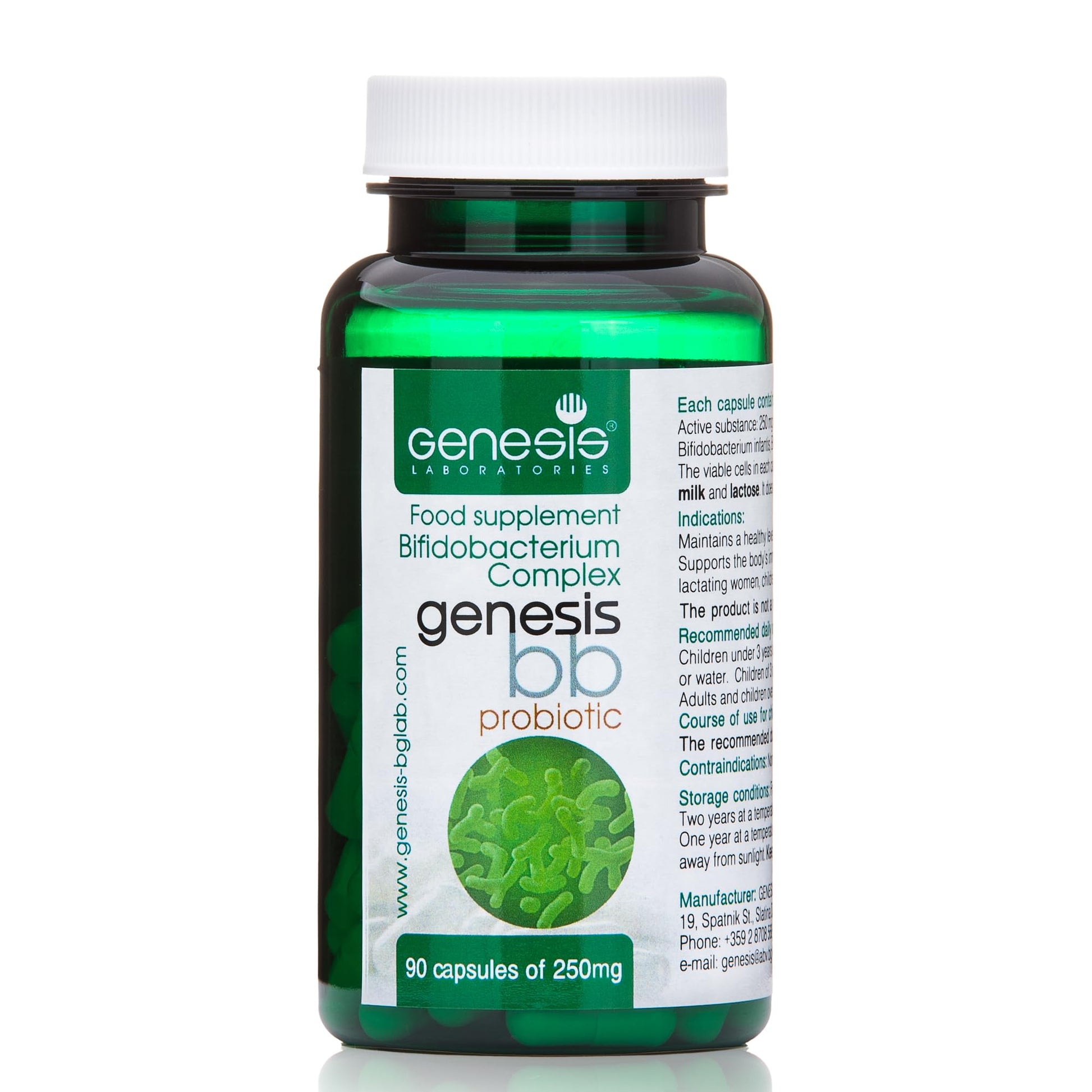Genesis LABORATORIES Bifidobacterium Complex BB Probiotic Capsule 90 Count