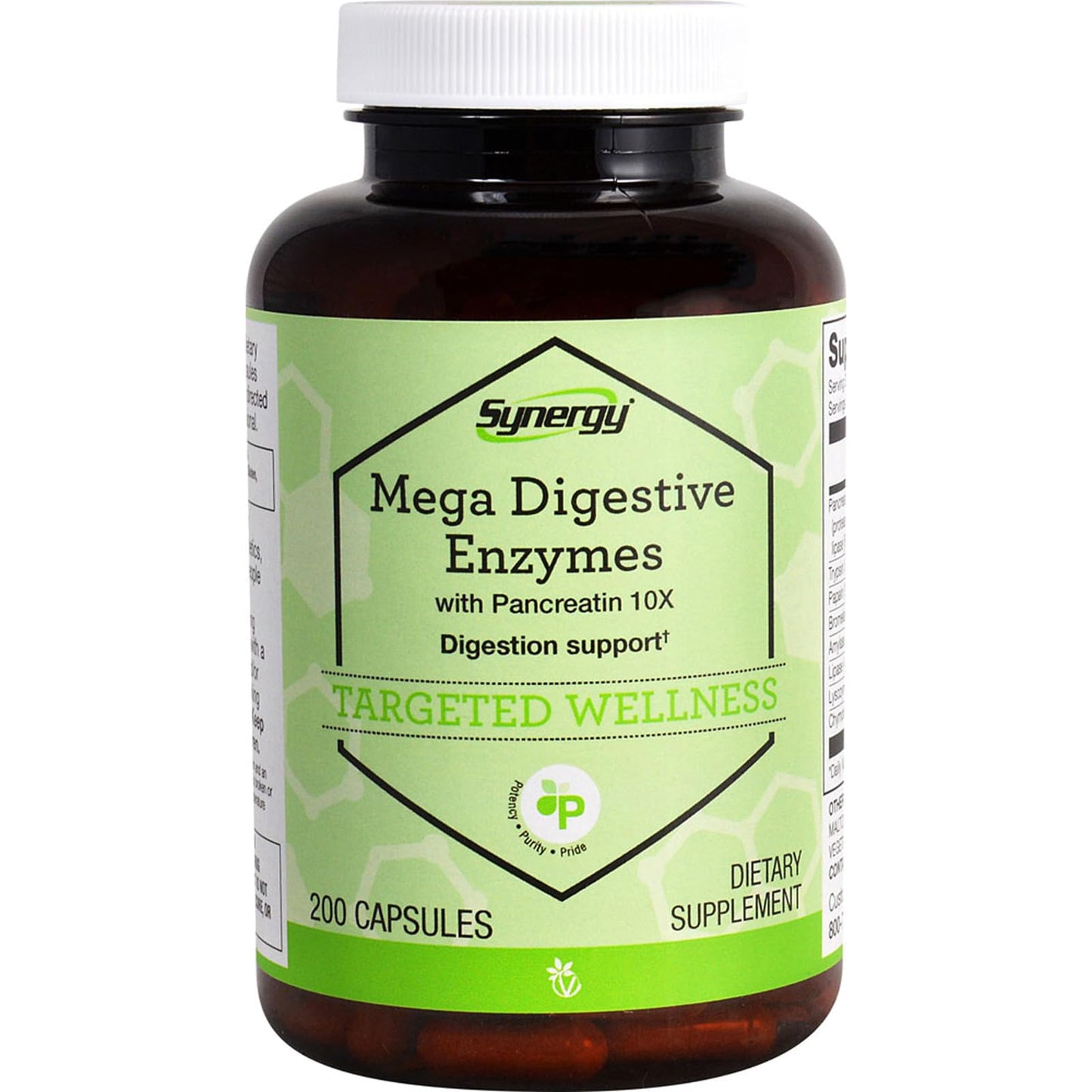 Vitacost Brand Synergy Mega Digestive Enzymes with Pancreatin 10X Capsule 1 Count