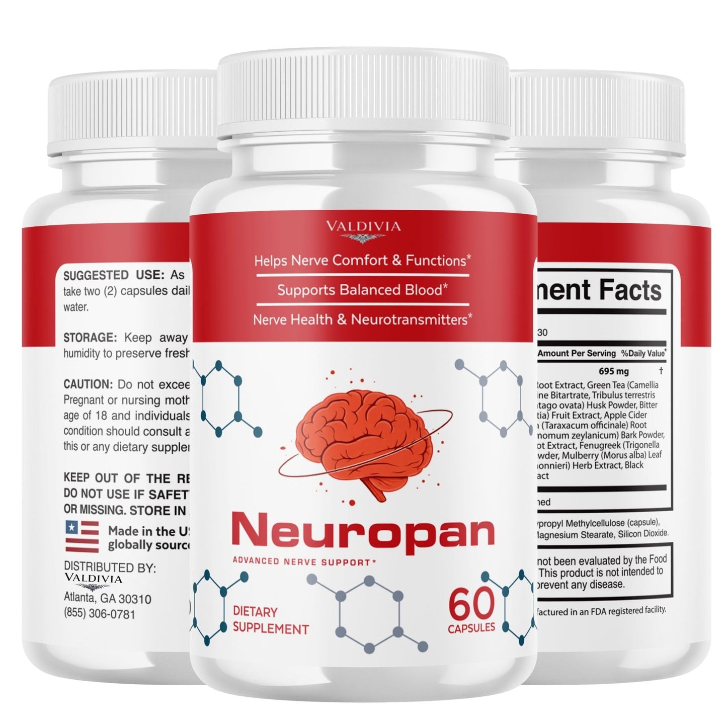 Valdivia Neuropan Capsules, 60 Count