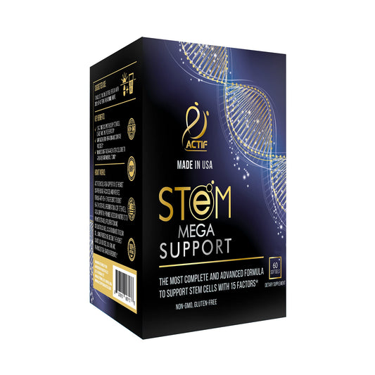 ACTIF Stem Cell Mega Support with 15 Factors Capsules, 60 Count