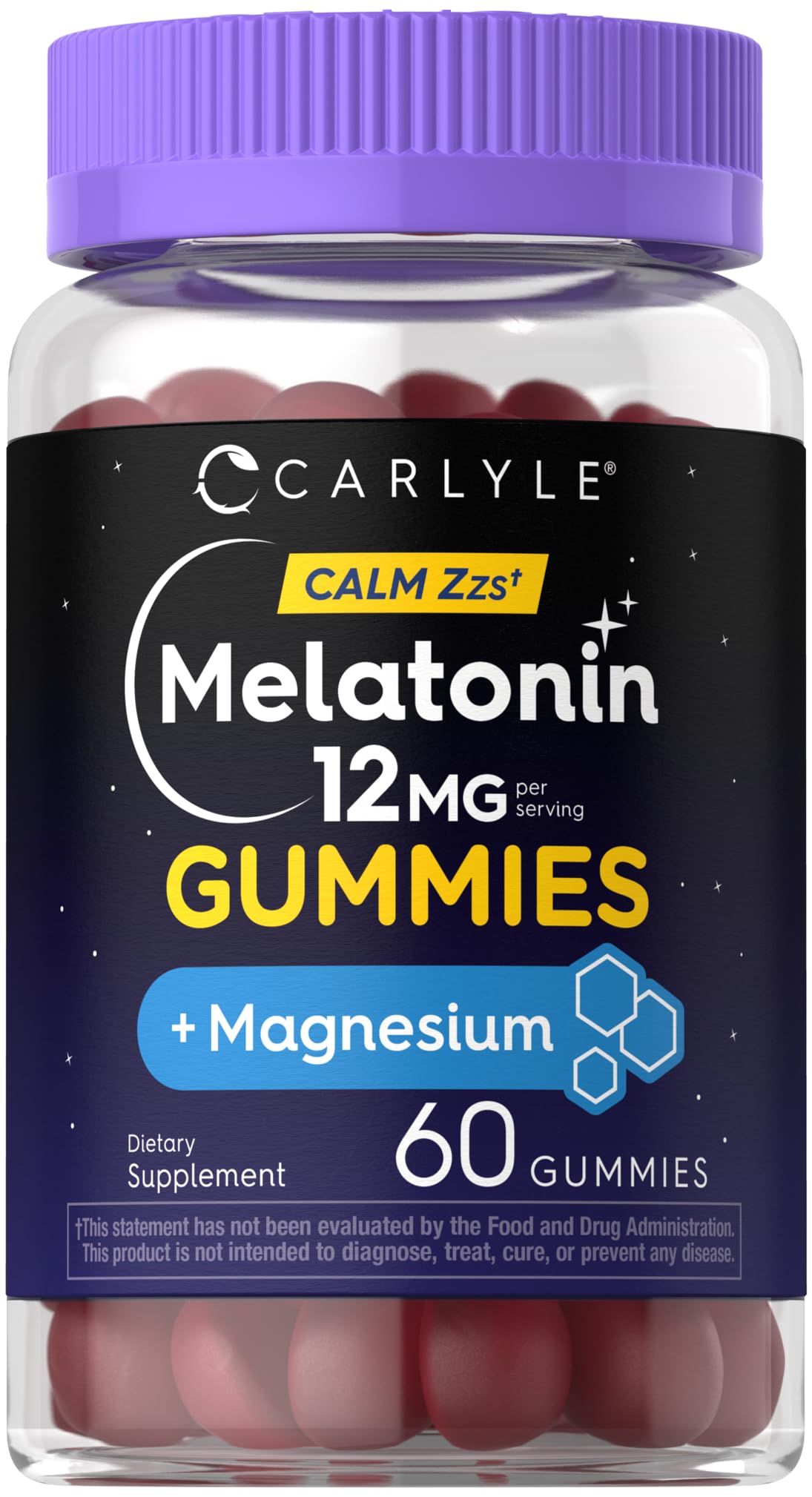 Carlyle Melatonin 12mg Gummies, 60 Count