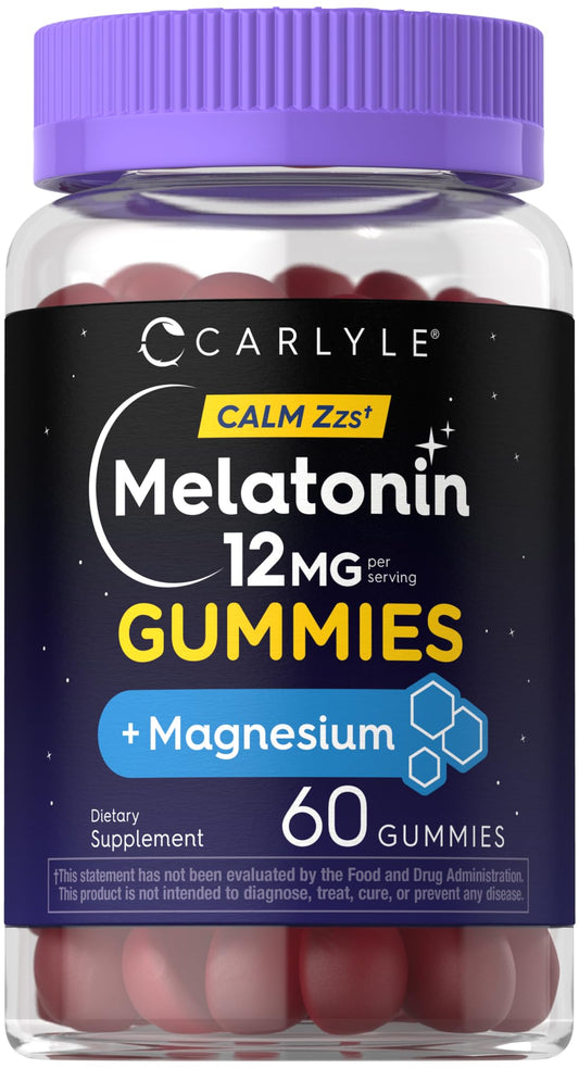 Carlyle Melatonin 12mg Gummies, 60 Count