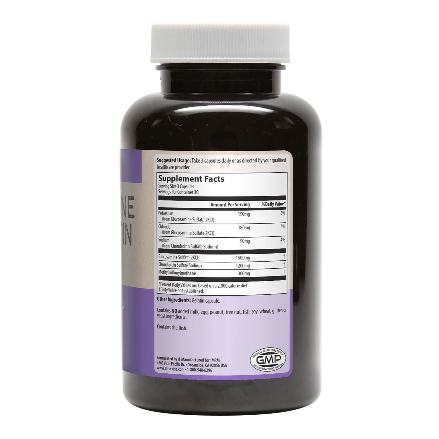 MRM Glucosamine Chondroitin MSM Capsule 90 Count