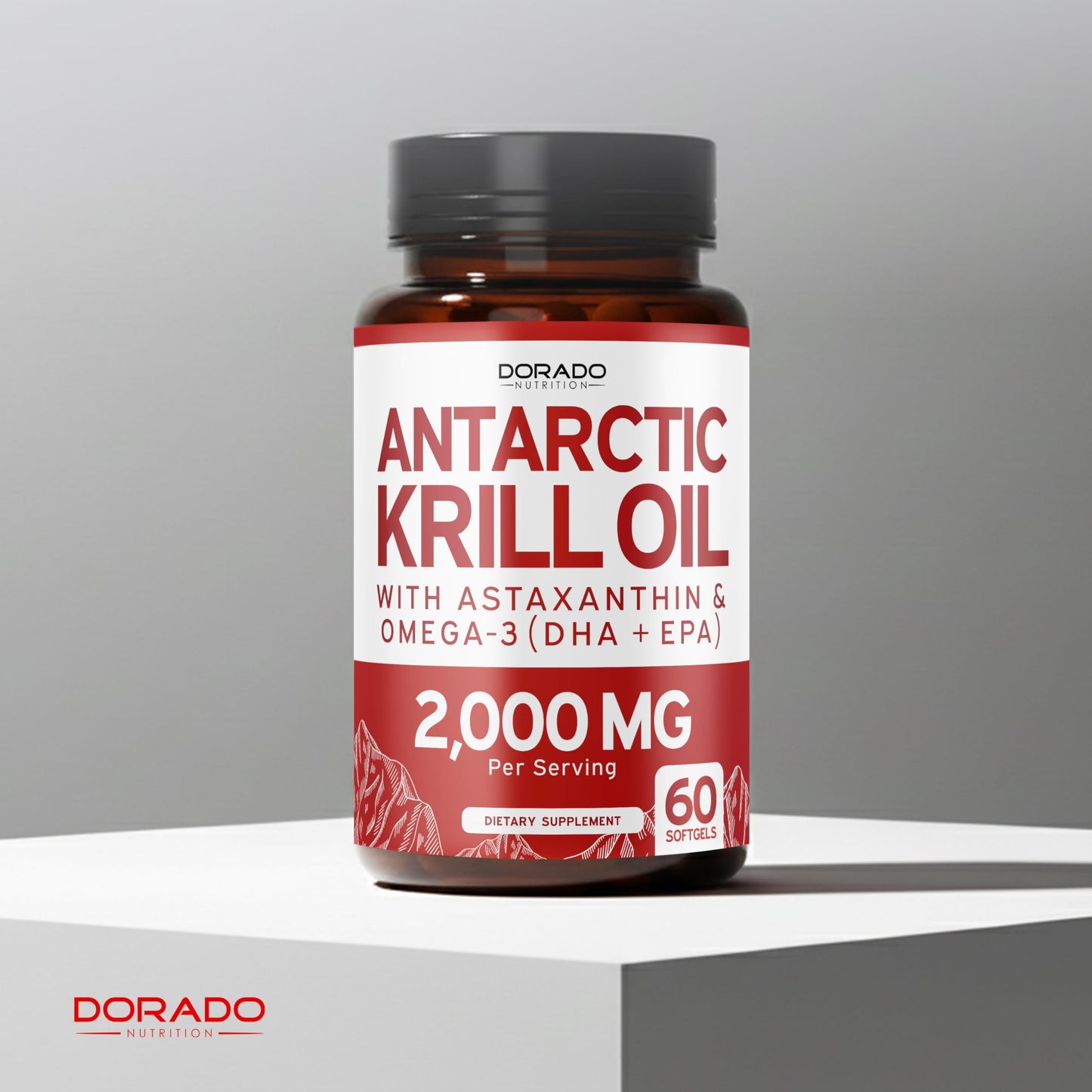 Dorado Nutrition Antarctic Krill Oil Softgels, 60 Count
