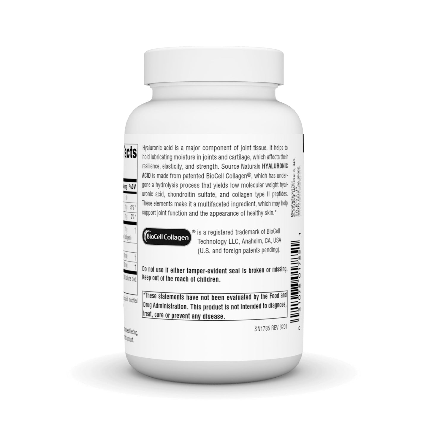 Source Naturals Hyaluronic Acid 50mg Tablet, 120 Tablets