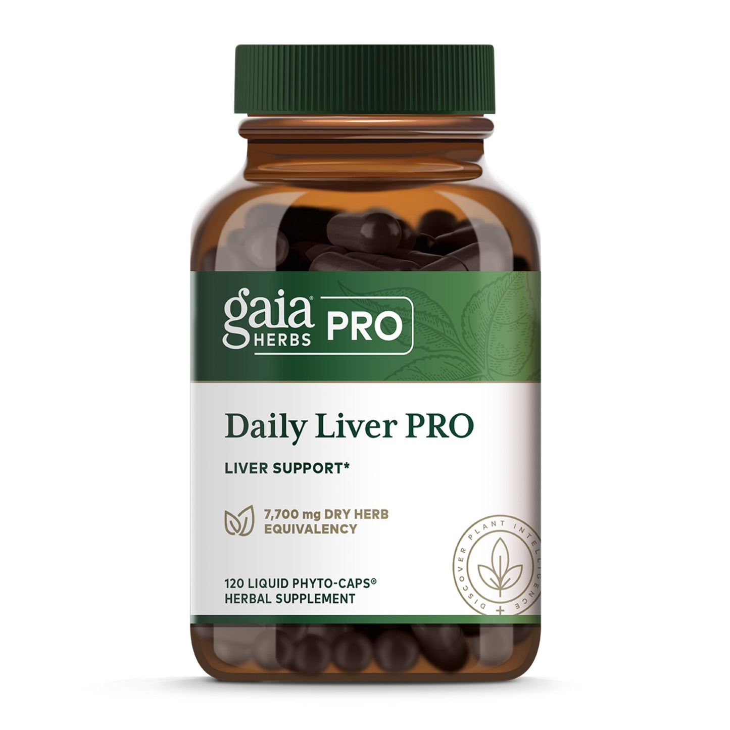 Gaia Herbs PRO Daily Liver Pro Natural Liver Support with Milk Thistle, Licorice Root, Turmeric Root & More Capsules, 120