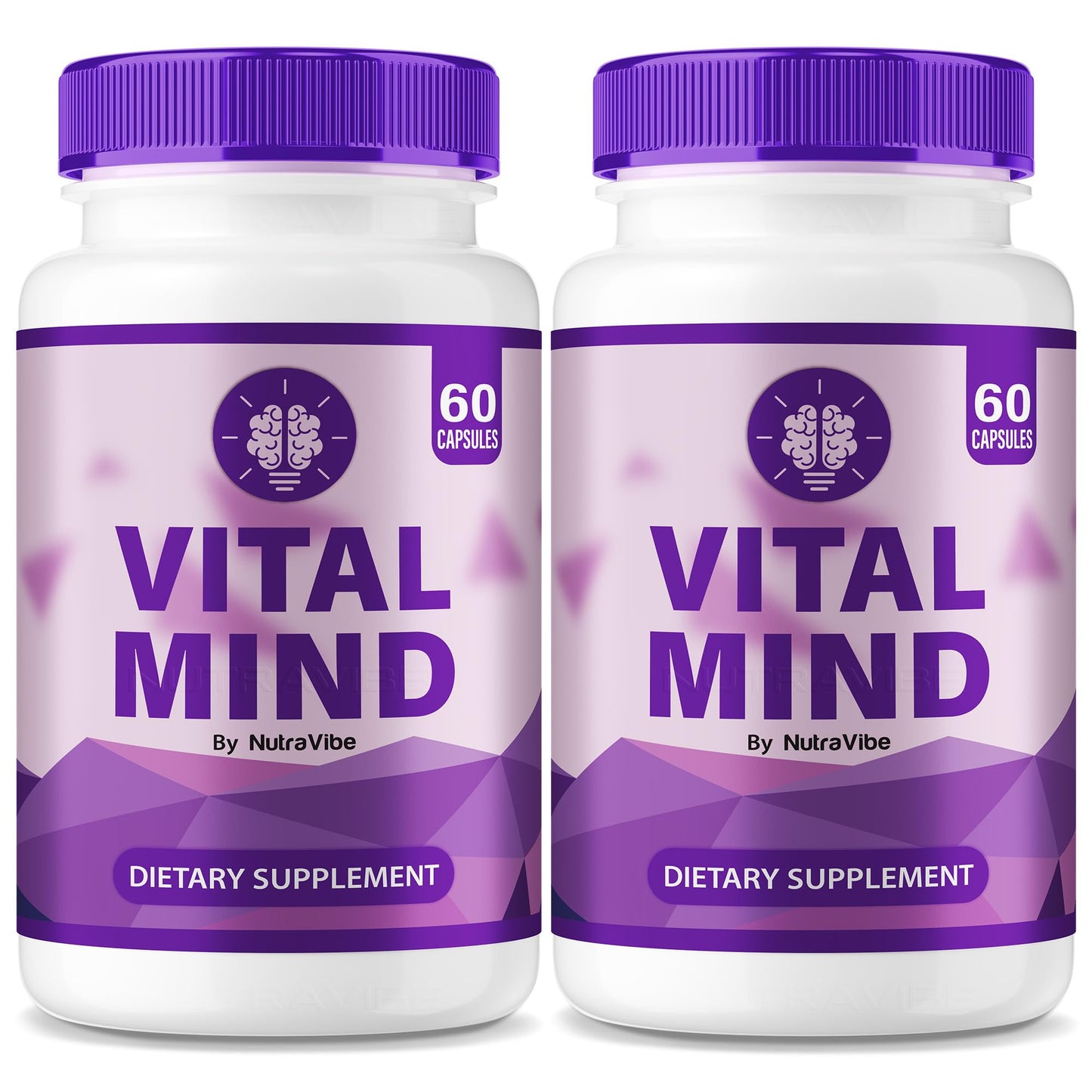 NutraVibe Vital Mind – Daily Clarity & Focus Formula with Clean, Natural Blend to Help Support Sharpness, Concentration & Balance, 120 Capsules