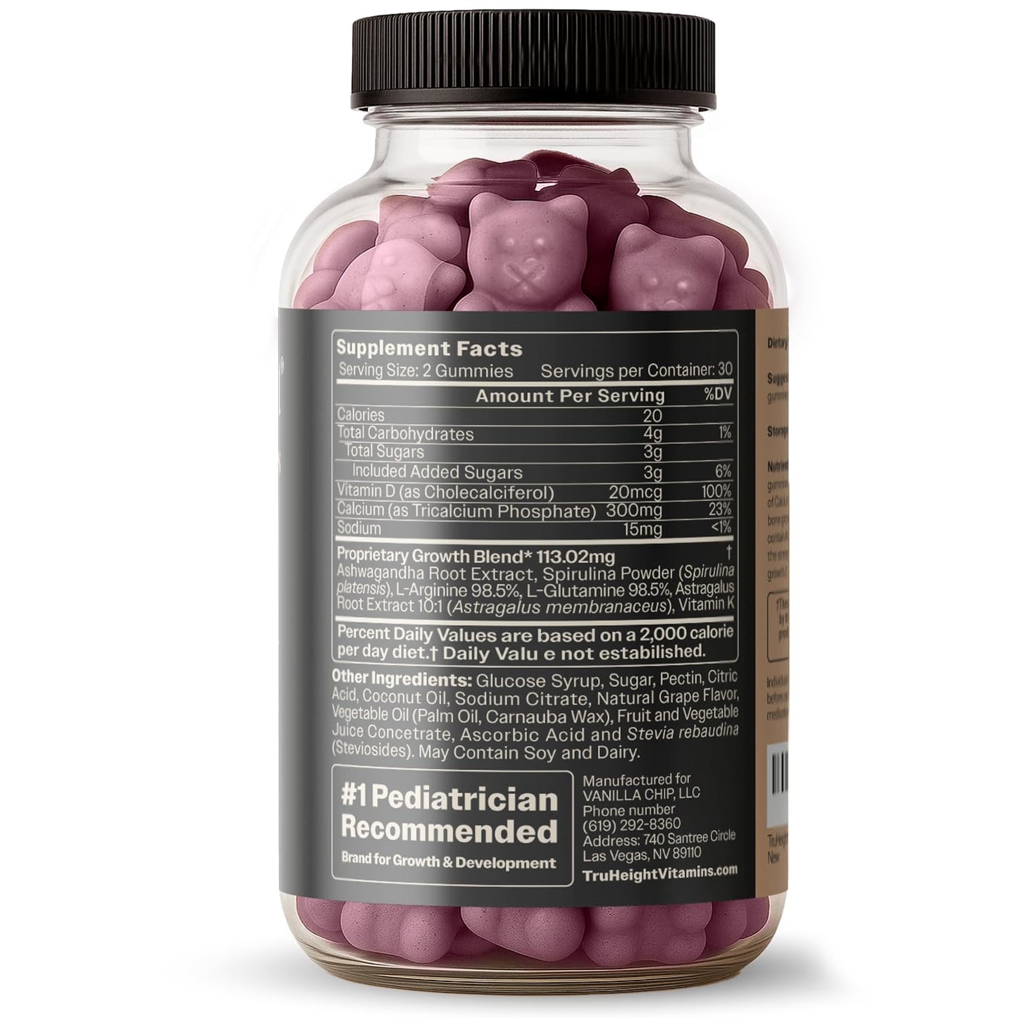 TruHeight Growth Gummies 180 Gummies