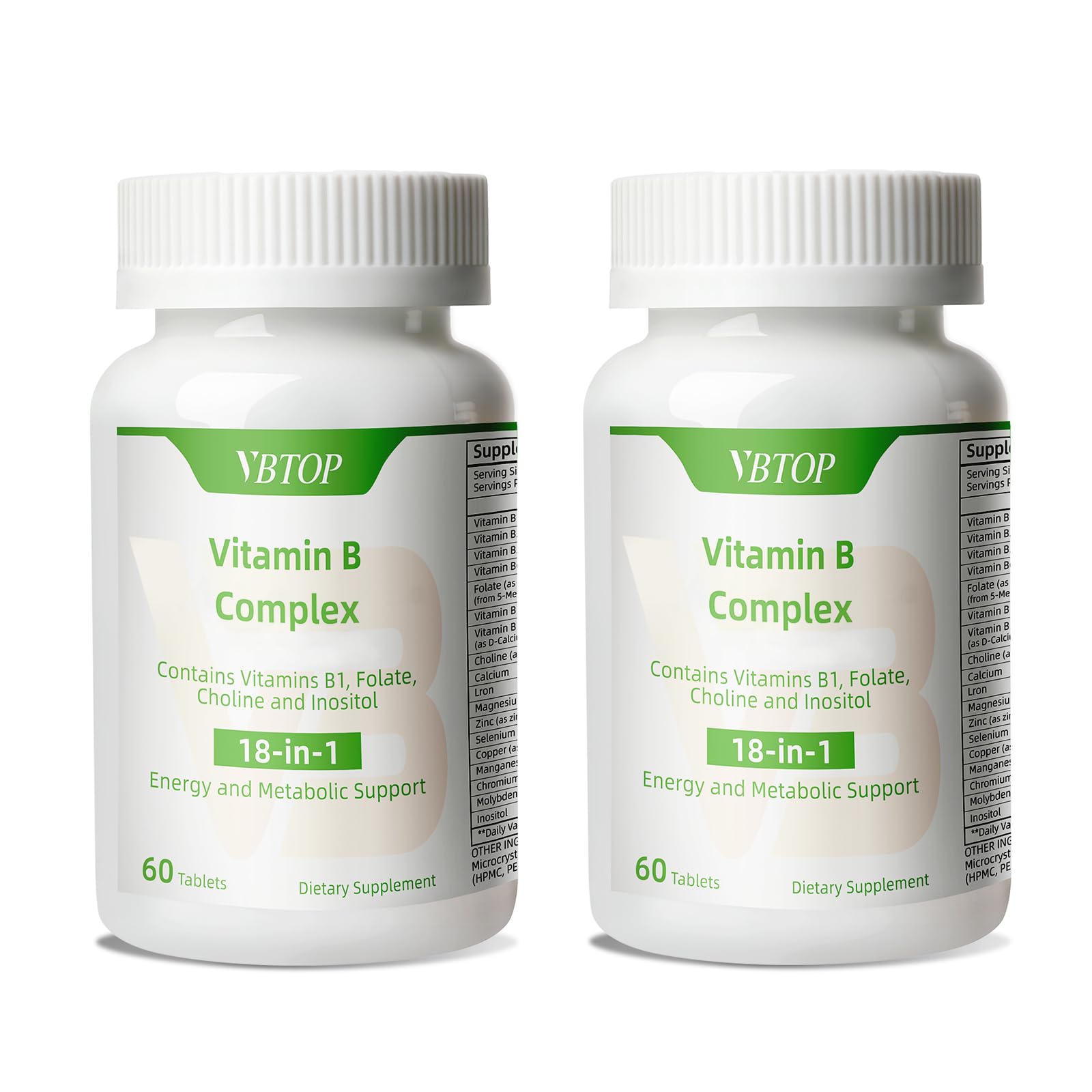 VBTOP Vitamin B Complex Tablets 120 Tablets