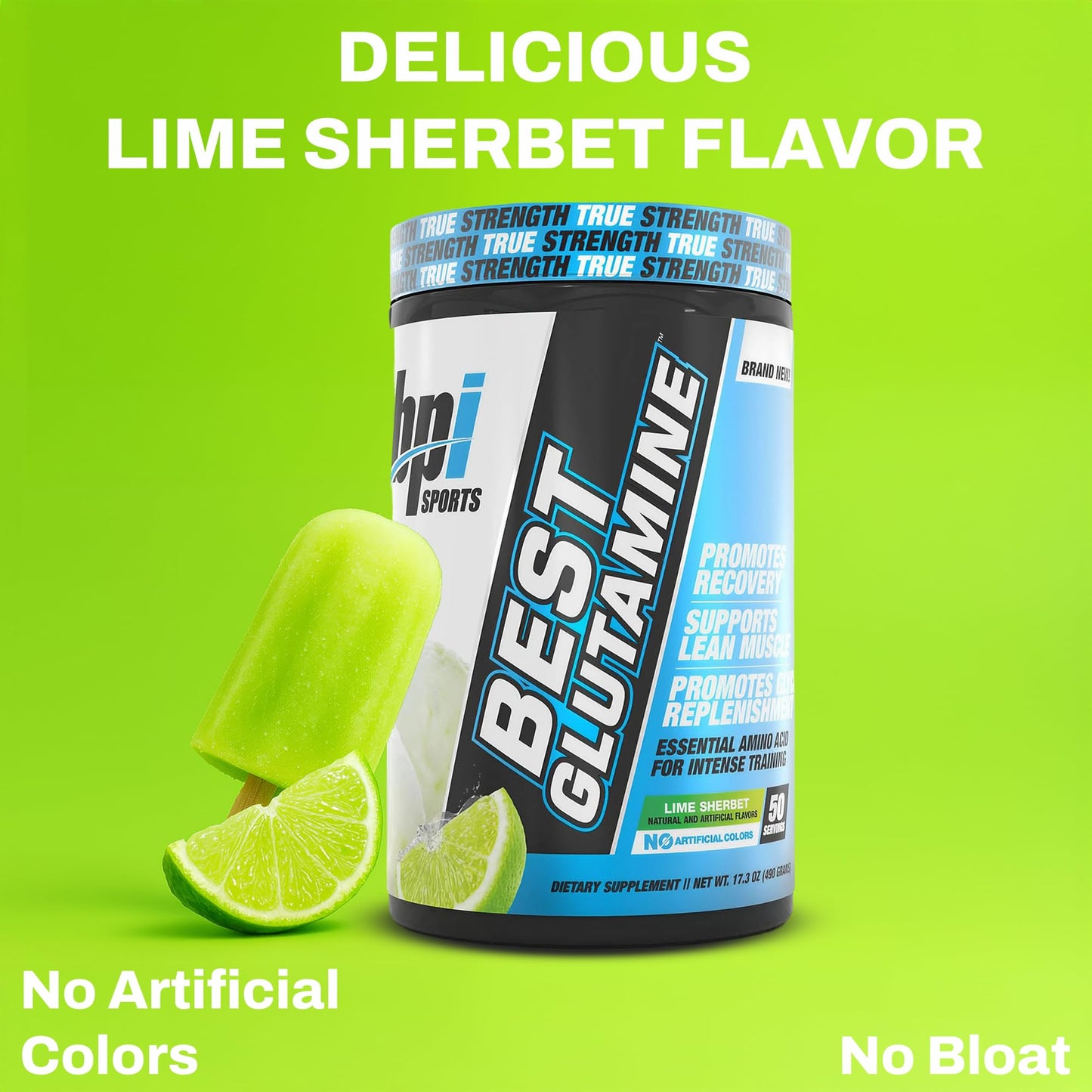 BPI Sports L-Glutamine Powder, 14.1 oz, Gut Health, Muscle Recovery & Immune Support