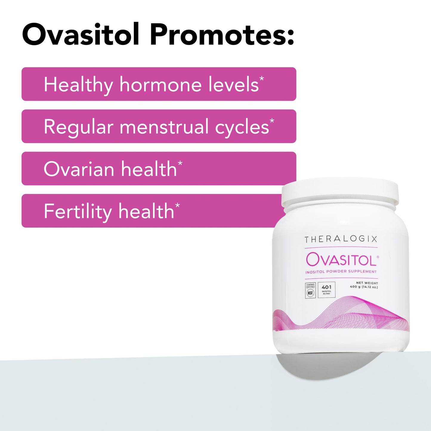 Theralogix Ovasitol Inositol Powder 7.05 oz