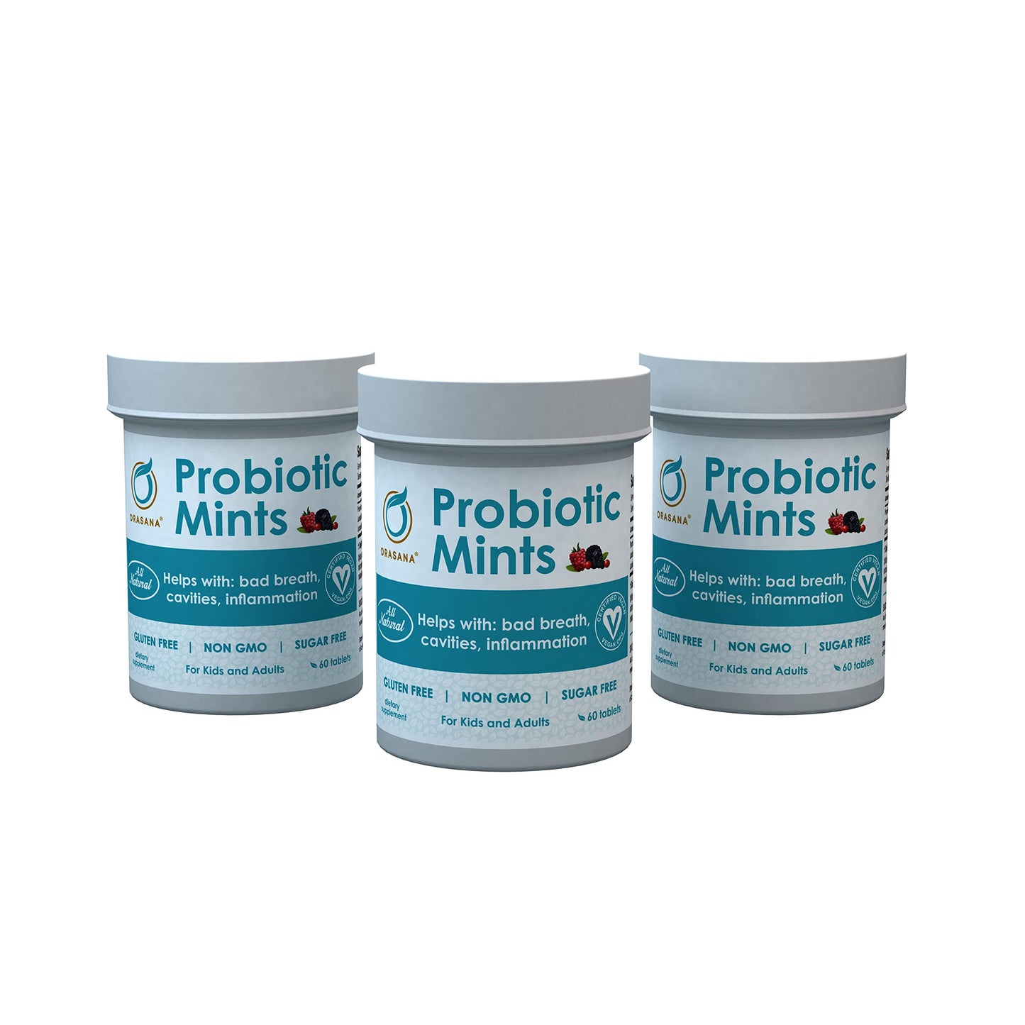Orasana Wildberry Chewable Probiotics, 60 Count