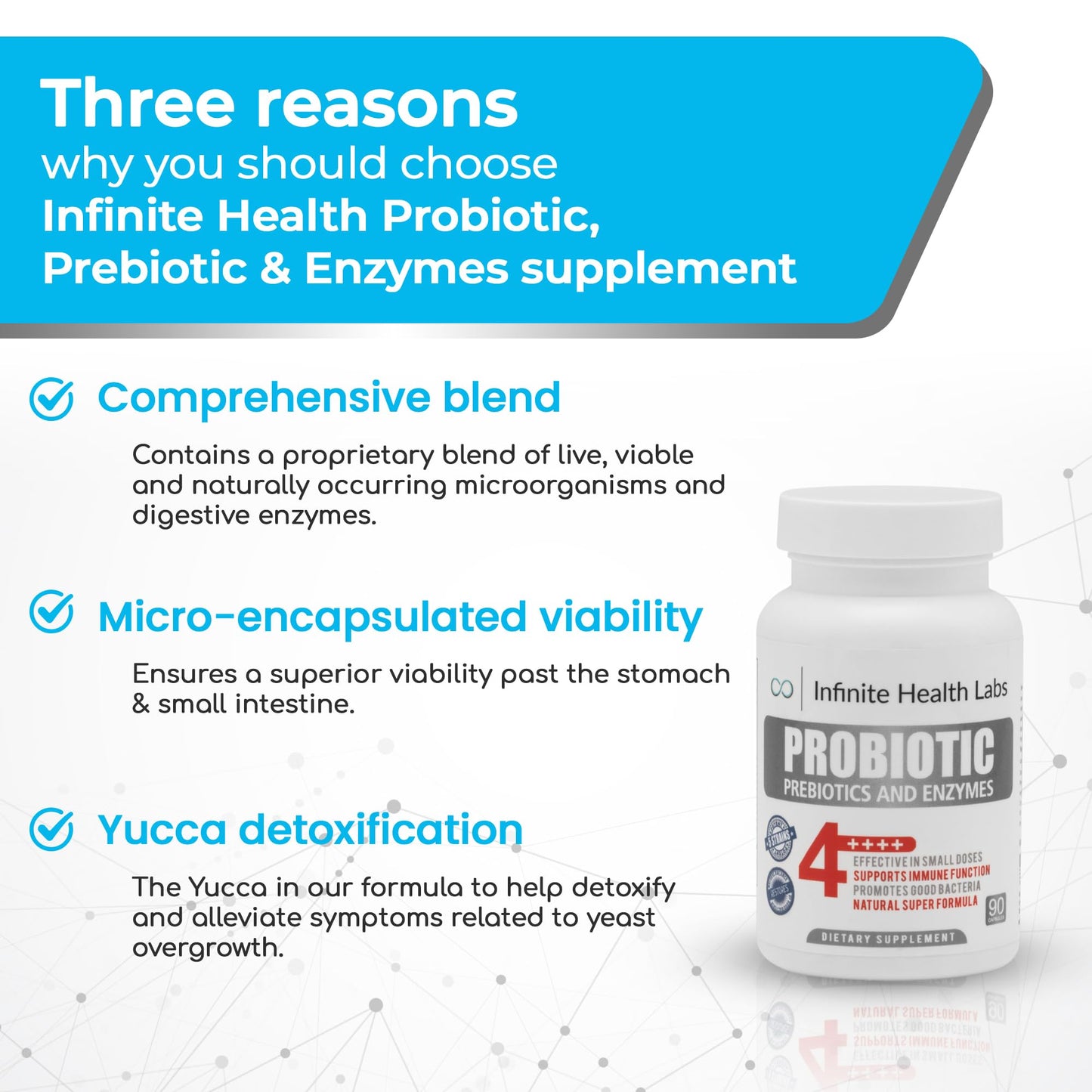 Infinite Health Labs Probiotic Supplement Capsule 90 Count