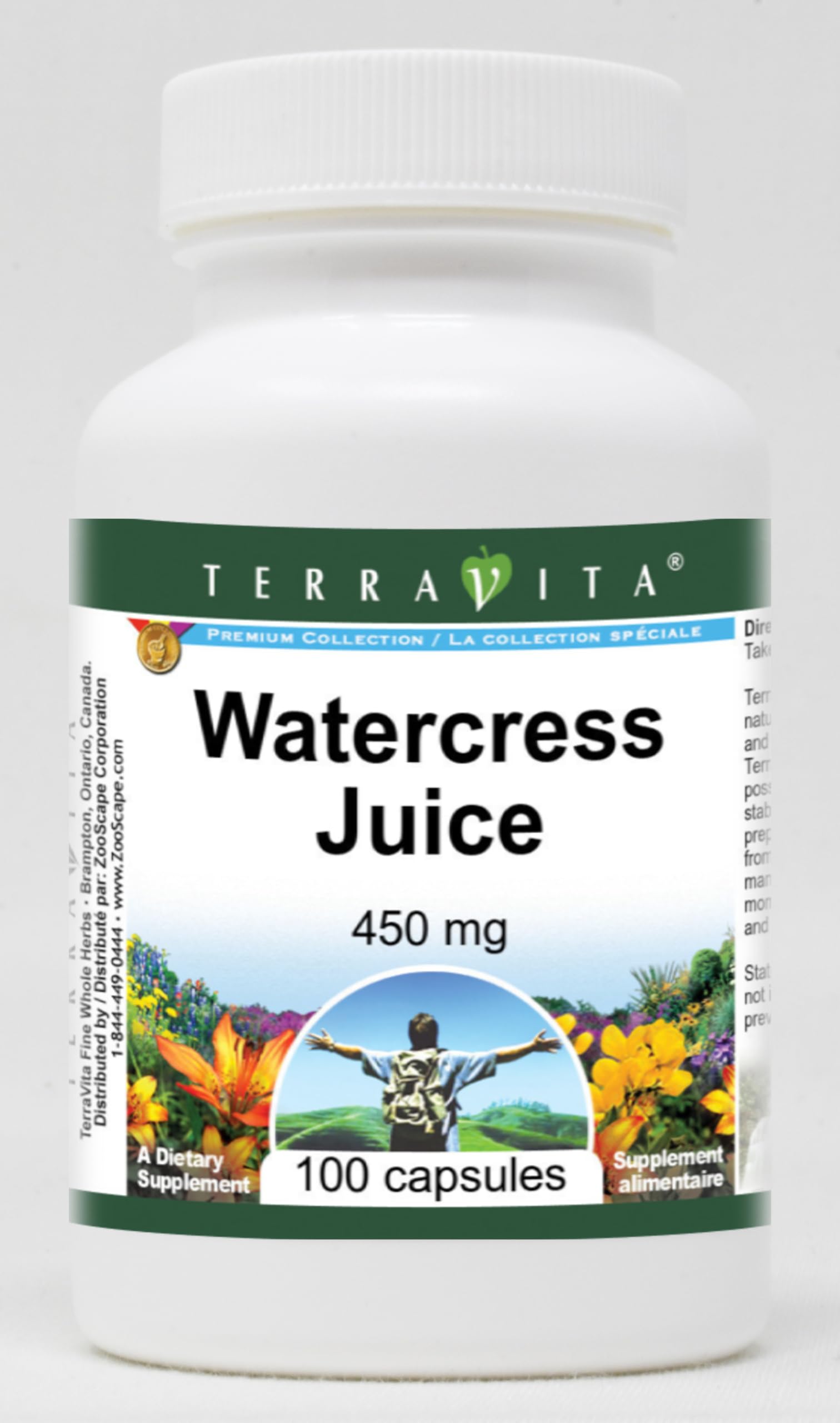 Terravita Watercress Juice - 450 mg Capsules 300