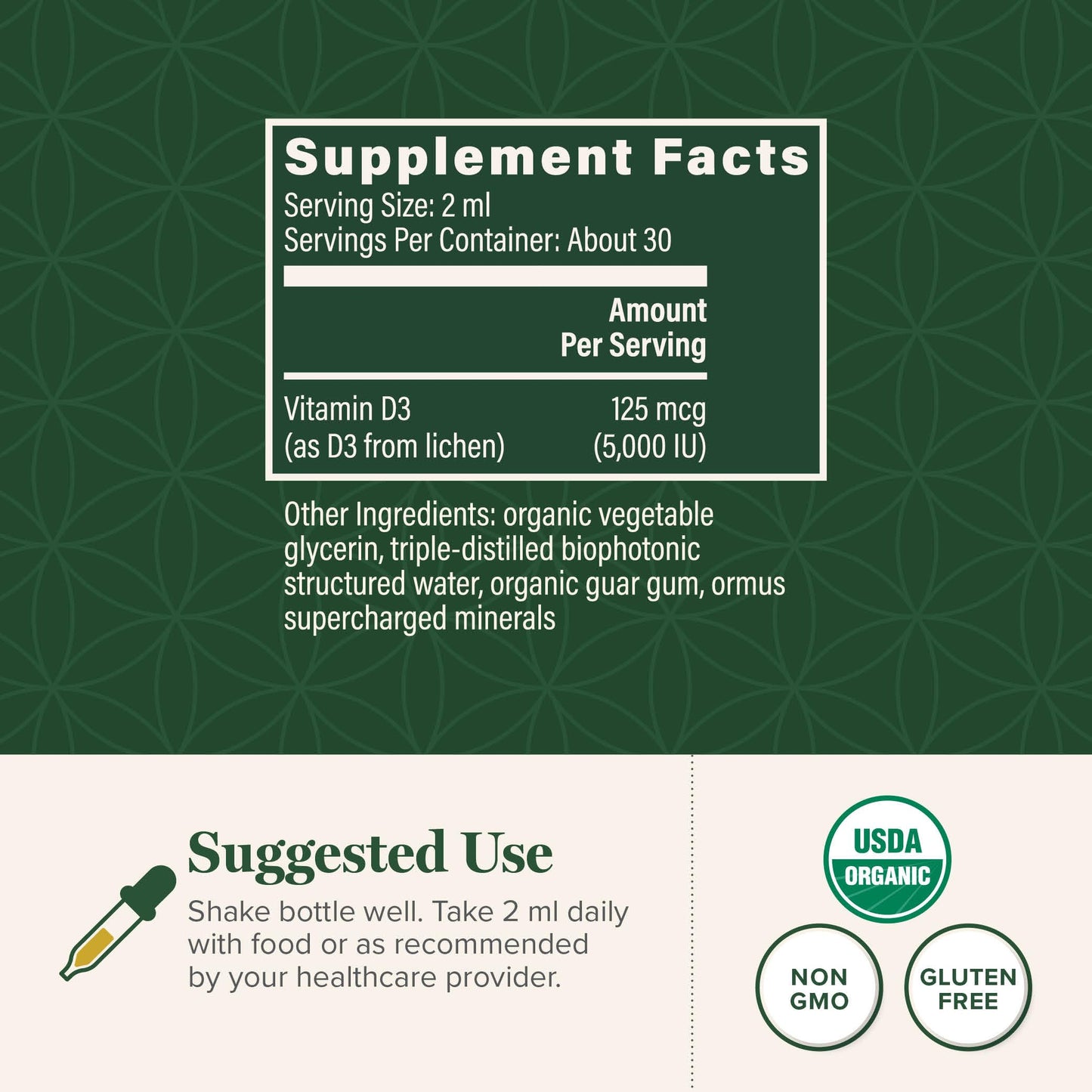 Global Healing Center Vitamin D3 5000IU & Quercetin 250mg Capsules, 60 Capsules
