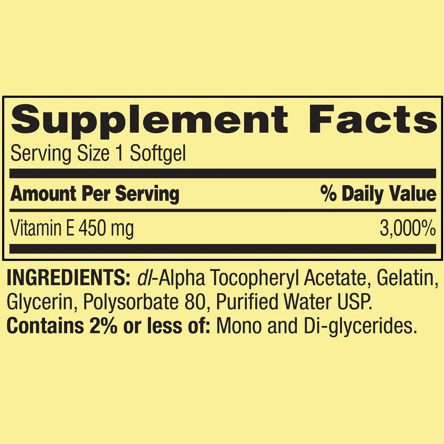 SUREFECT Vitamin E 450 mg (1000 IU) Softgels, 100 Count