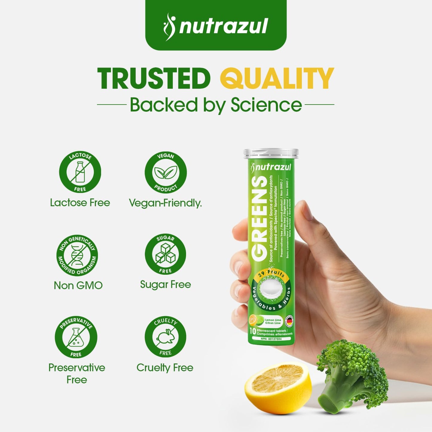 Nutrazul Greens Effervescent Tablets 30 Tablets