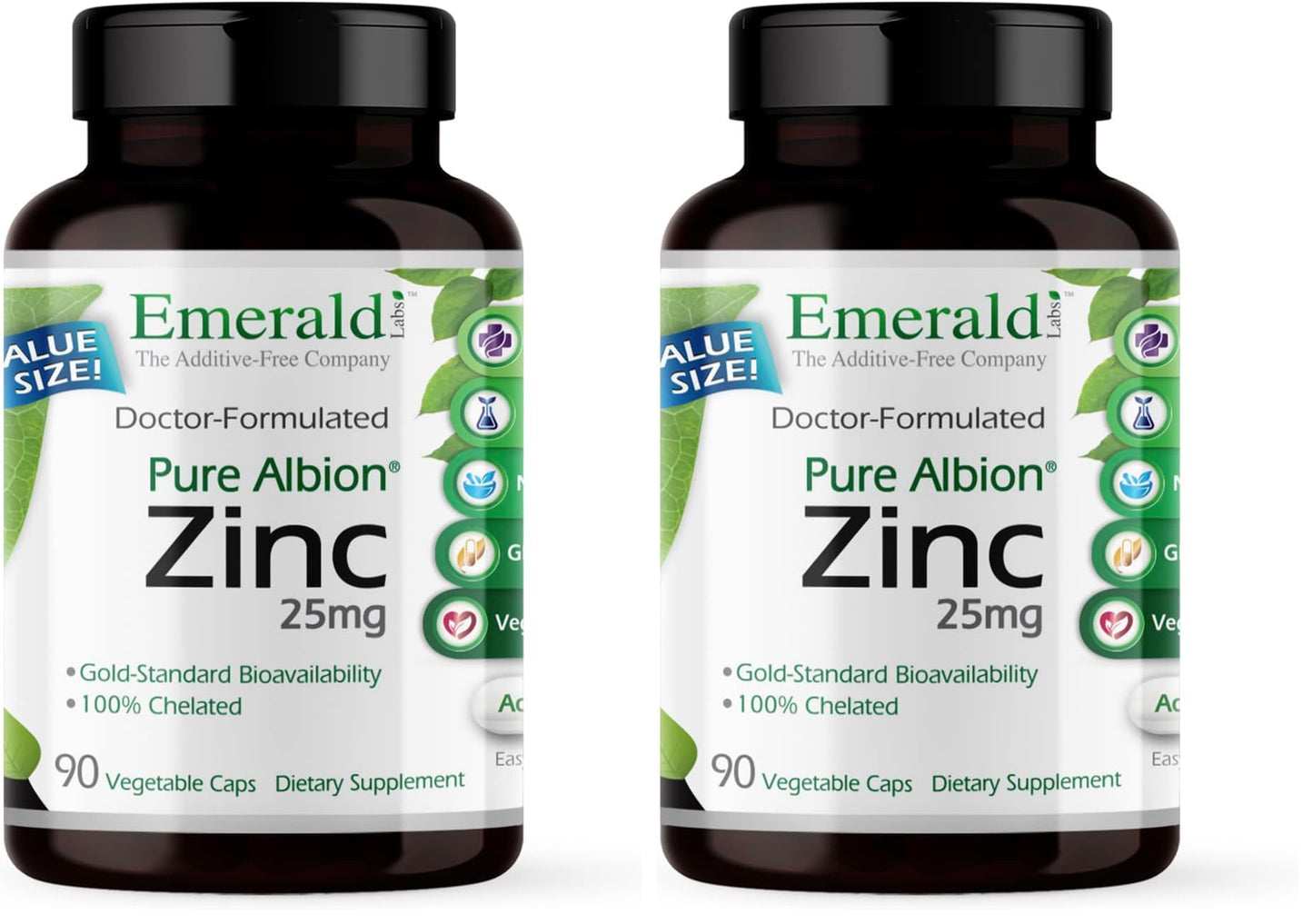 Emerald Labs Zinc 25mg Capsule - 180 Capsules