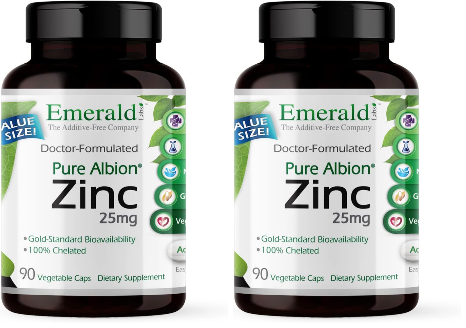 Emerald Labs Zinc 25mg Capsule - 180 Capsules
