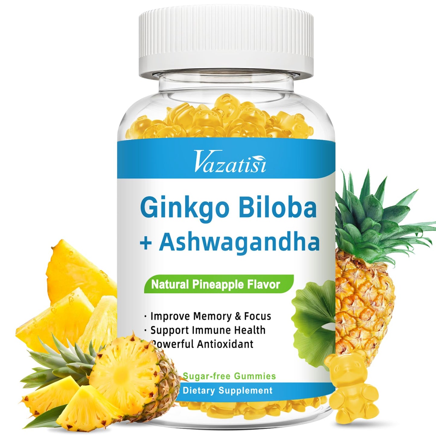 Vazatisi Ginkgo Biloba 240MG Gummies 60 Count