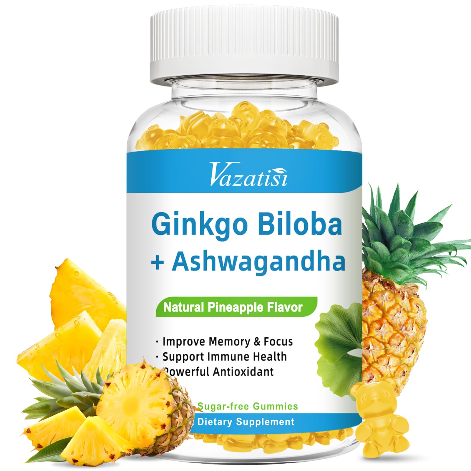 Vazatisi Ginkgo Biloba 240MG Gummies 60 Count