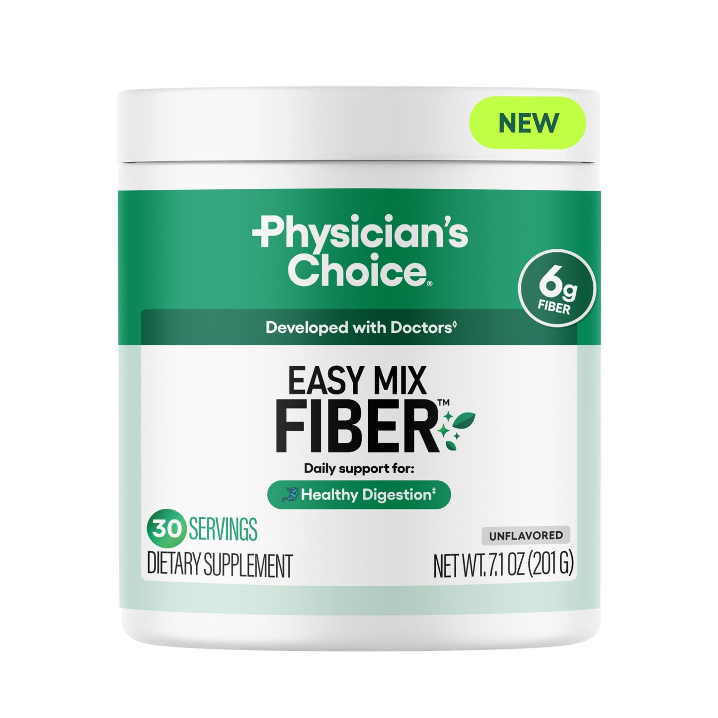 Physician's CHOICE Easy Mix Fiber for GLP-1 Support Powder 7.1 oz
