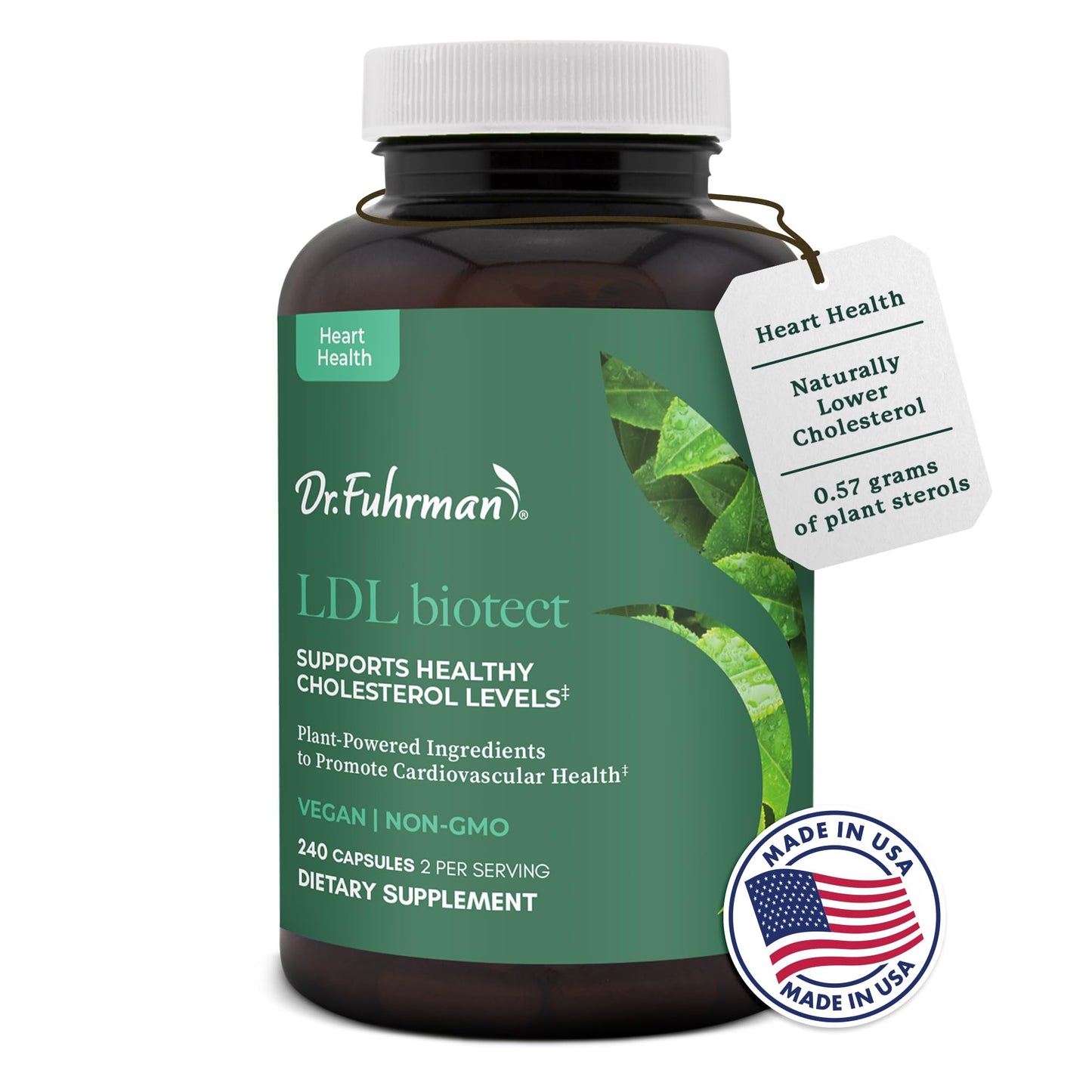 Dr. Fuhrman LDL Biotect Cholesterol Lowering Supplements Capsules 240