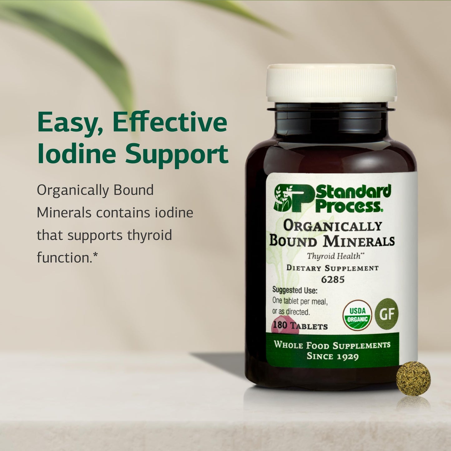 Standard Process Inc. Organically Bound Minerals 180 Tablets