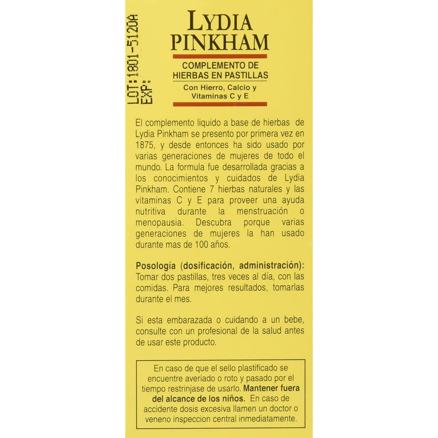 Lydia Pinkham Herbal Tablet Supplement 288 Tablets