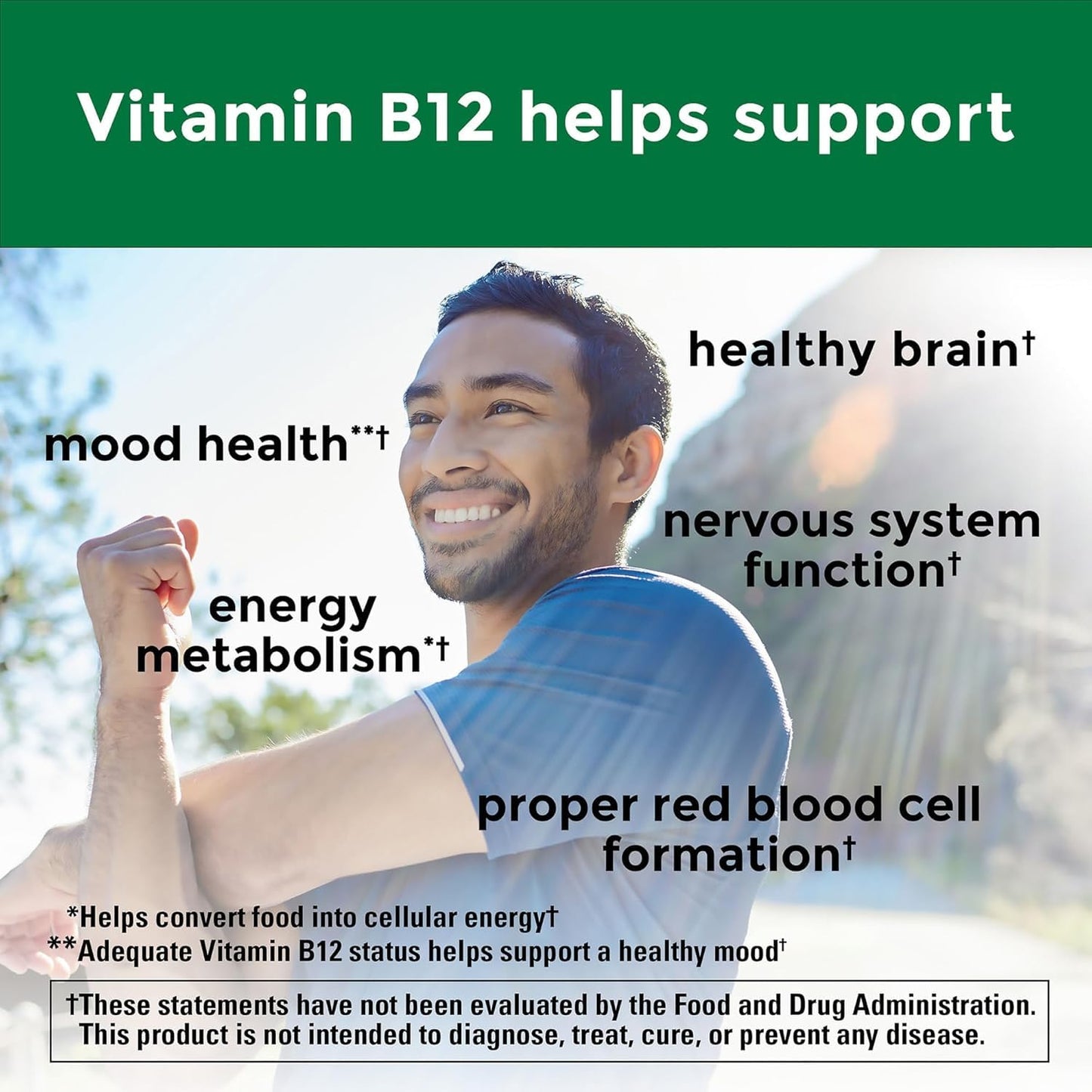 Nature Made Vitamin B-12 3000 mcg Micro Lozenges, 120 Count