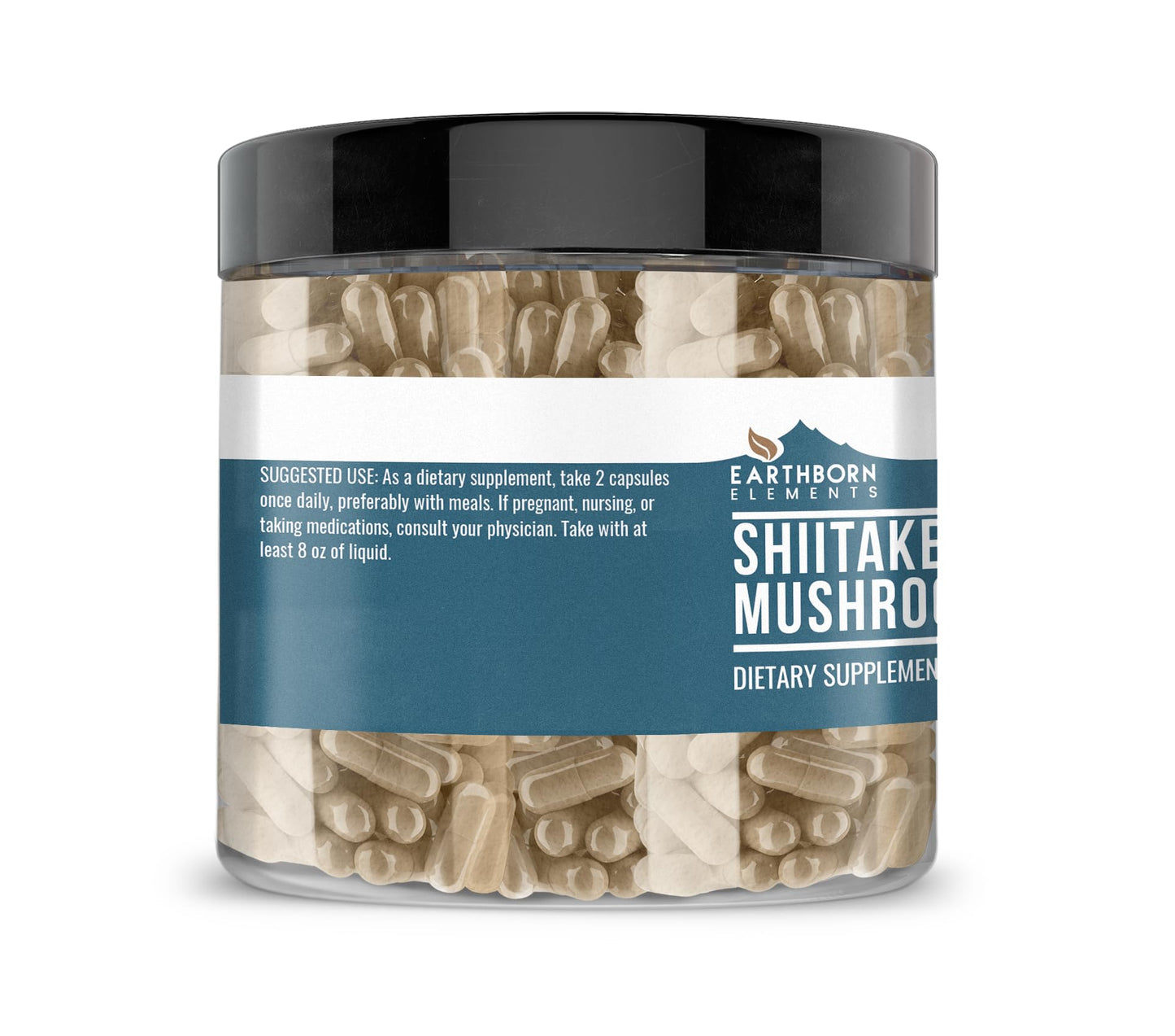 Earthborn Elements Shiitake Mushroom Extract Capsules 200 Count