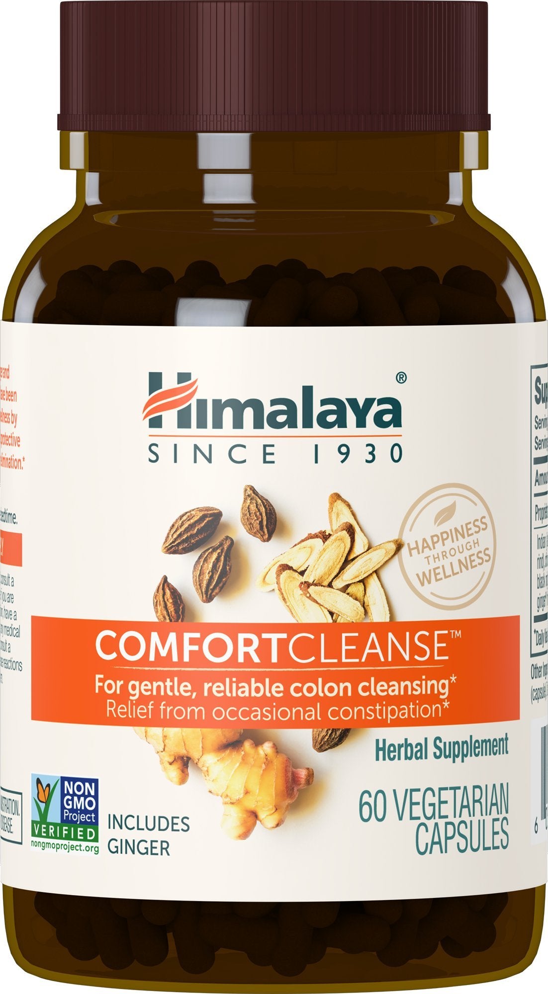 Himalaya ComfortCleanse for Detox and Gentle Colon Cleanse & Occasional Constipation, 60 Capsules