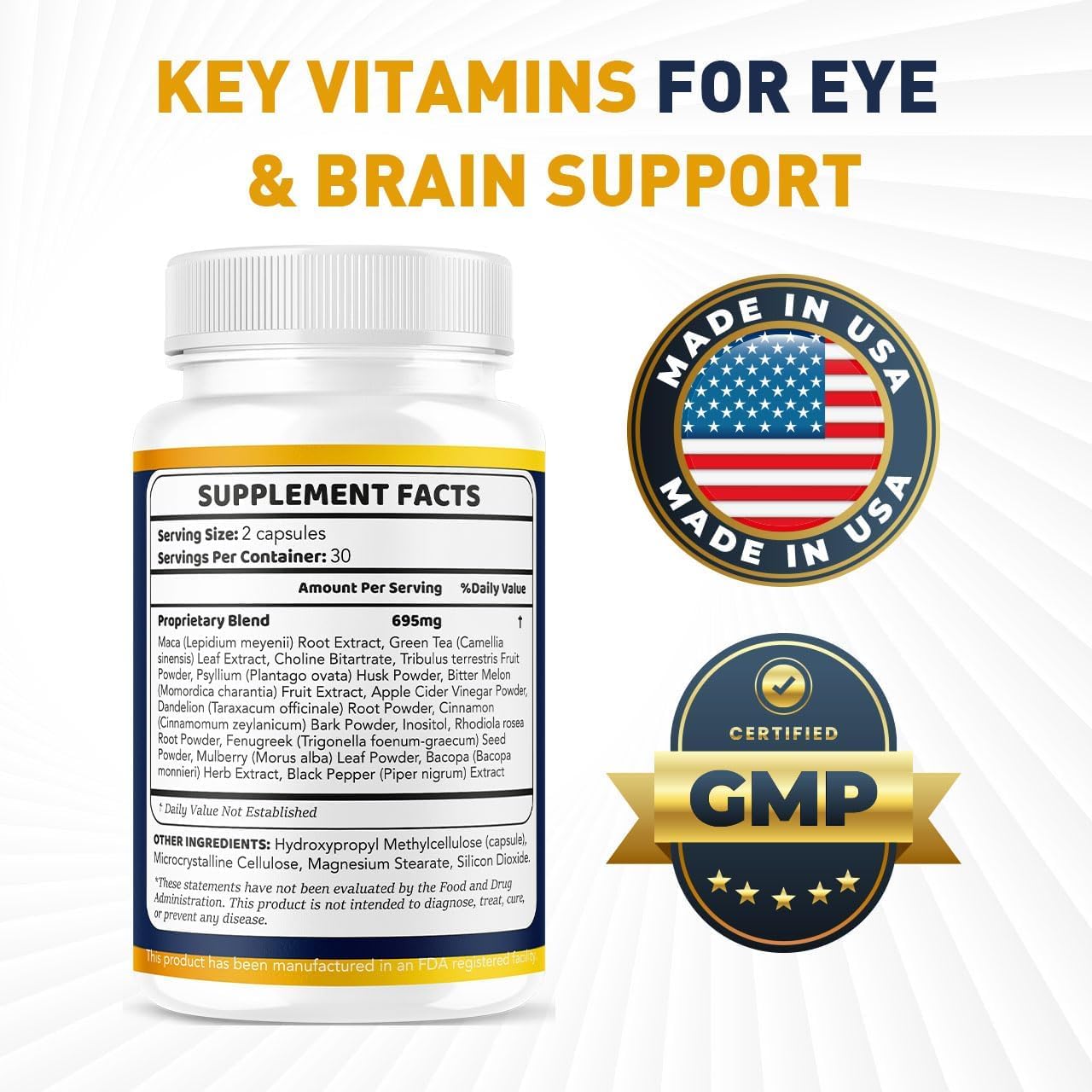 Valdivia Iron Vision Eye Supplement Capsules, 120 Capsules