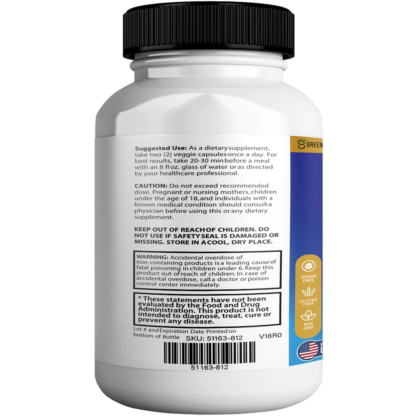 GREENVIFY Memory, Mood & Brain Max Extra Strength Supplement with Herbal Ingredients Capsules, 60