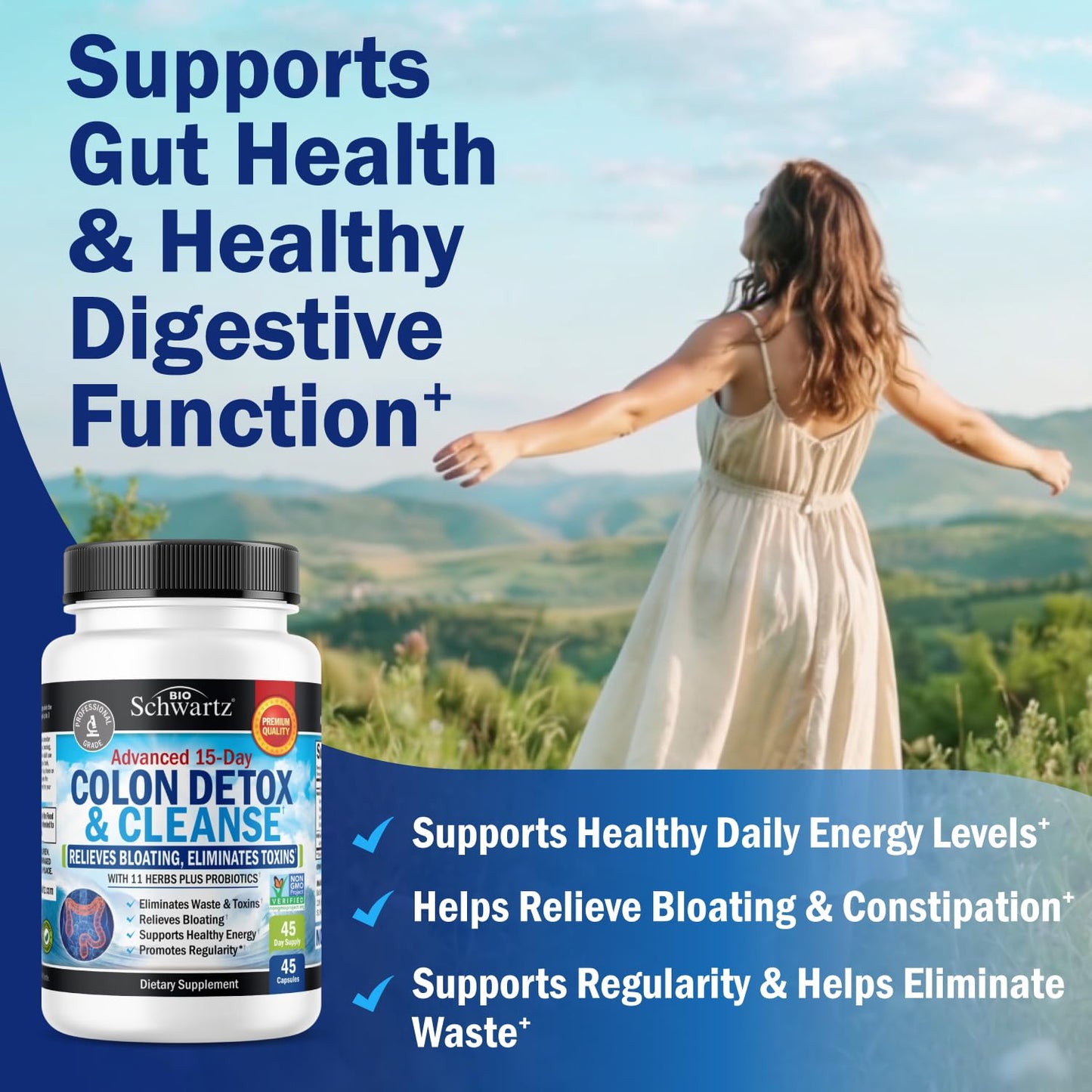 Unknown Colon Cleanser and Detox for Digestive Support Capsule, 45 Count
