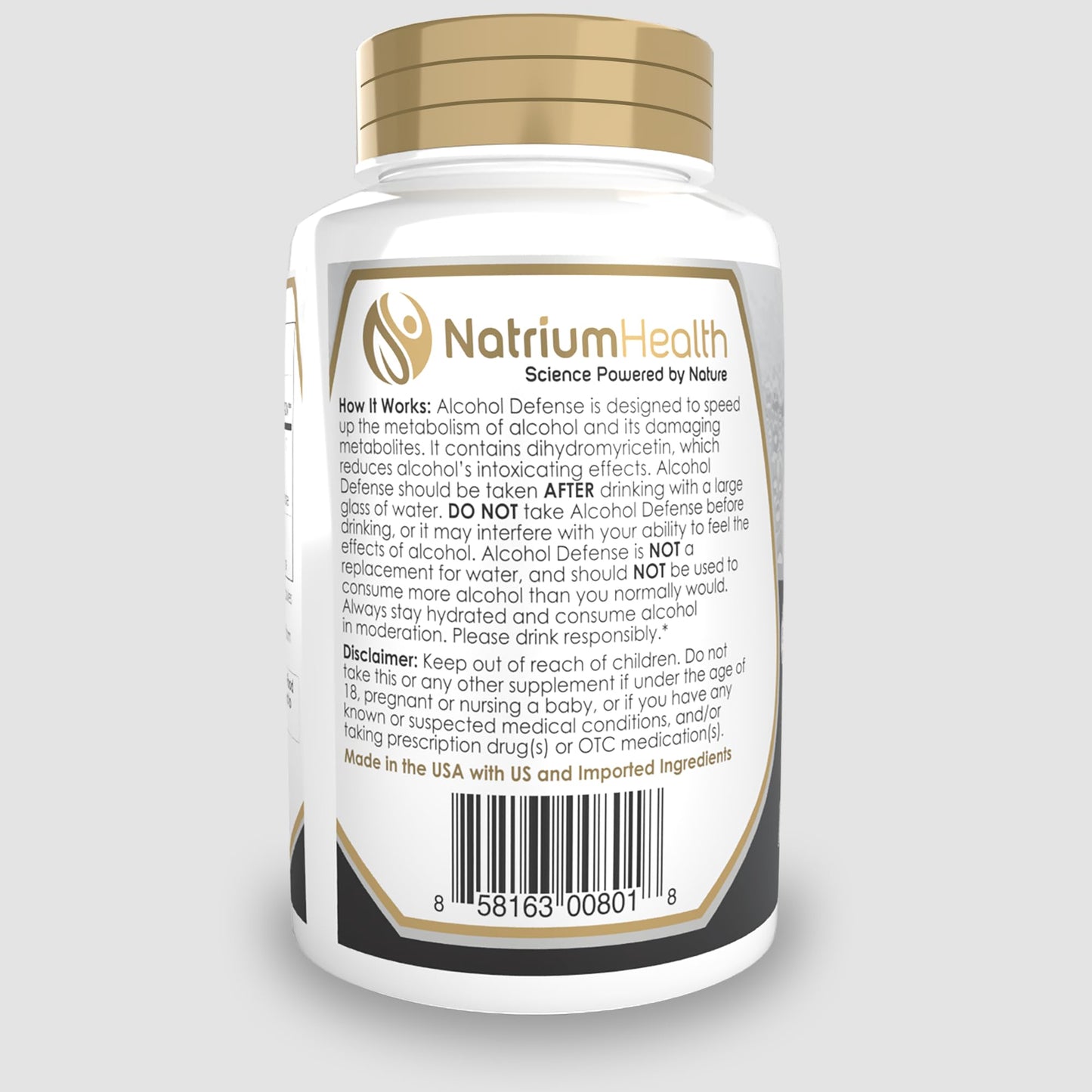 Natrium Health Alcohol Defense Capsules 10 Count