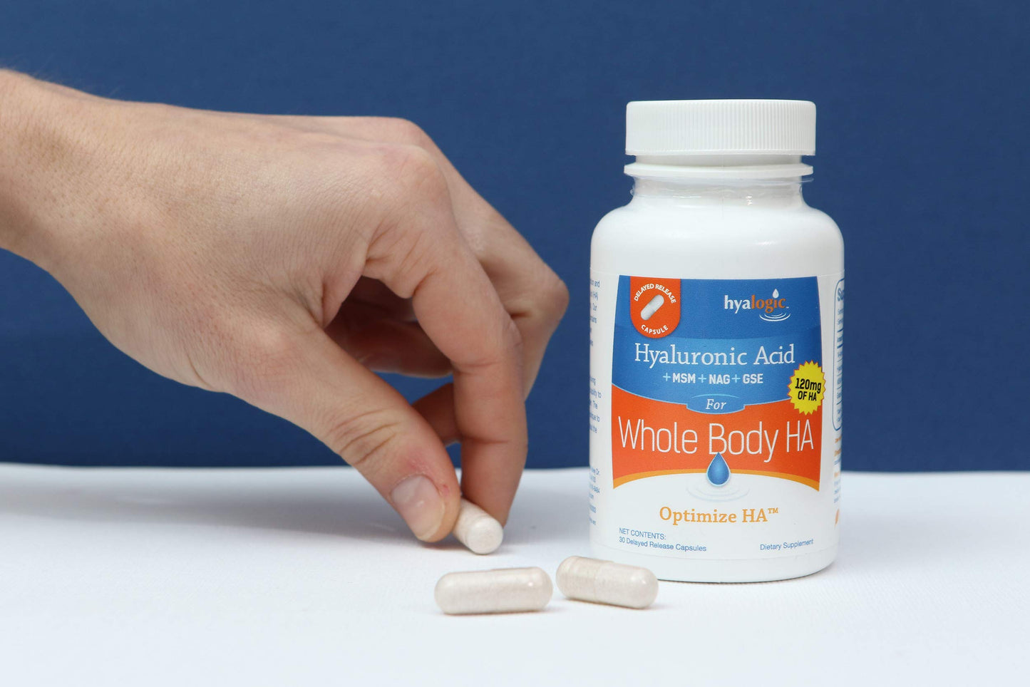Hyalogic Hyaluronic Acid 120 mg Delayed Release Capsules, 30 Count