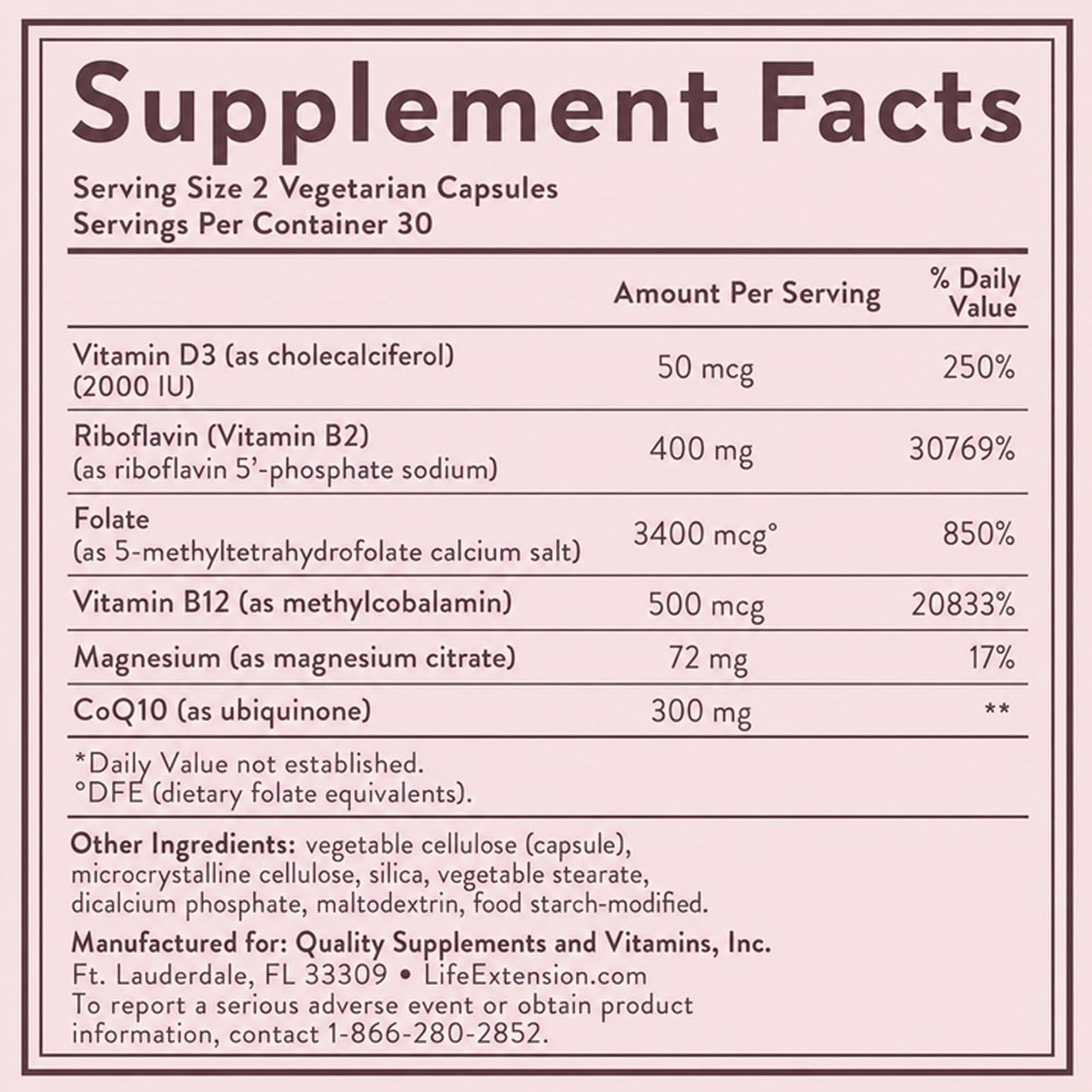 Migra-Health Head Discomfort Support Supplement – Magnesium Citrate, CoQ10, Vitamin B2, B12, Folate & D3 – Clinically Studied Multi-Nutrient Formula, 60 Capsules