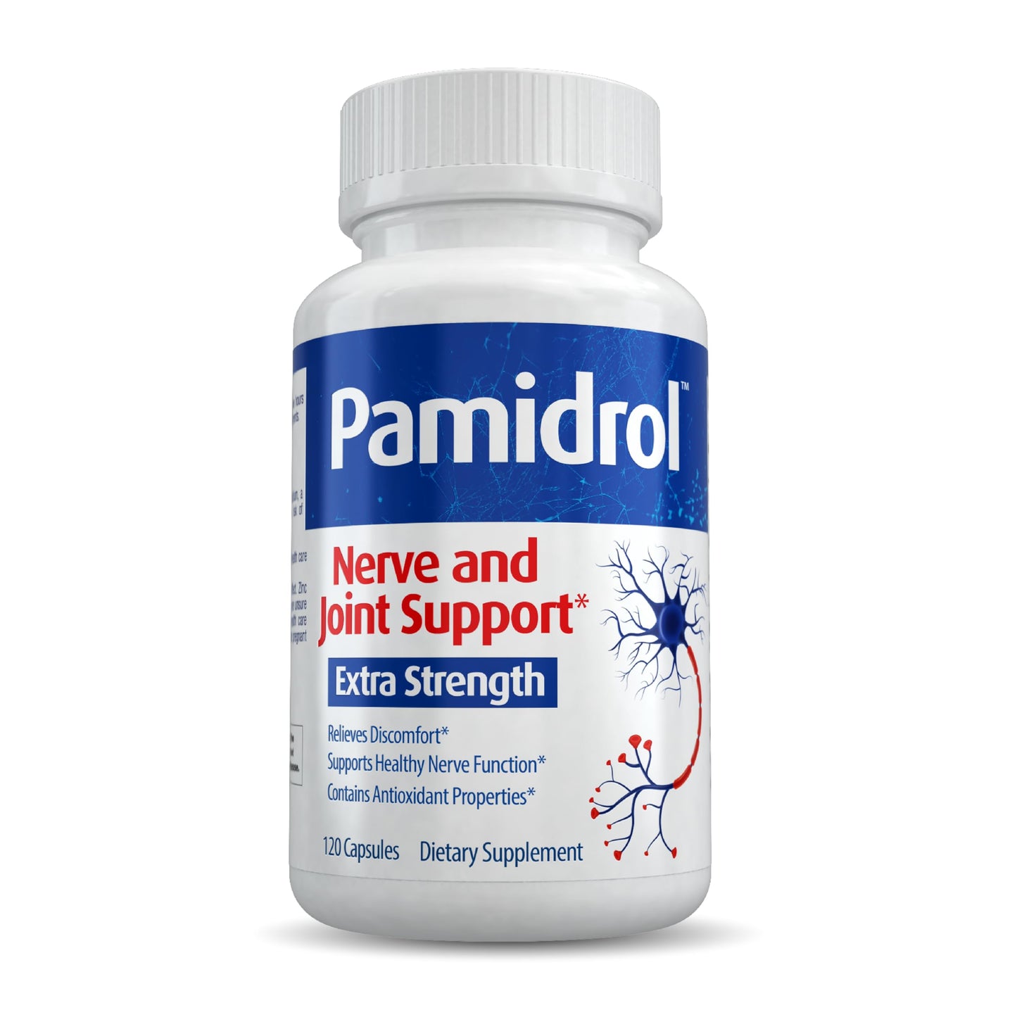Pamidrol Extra Strength Nerve and Joint Support Capsules 120 Capsules