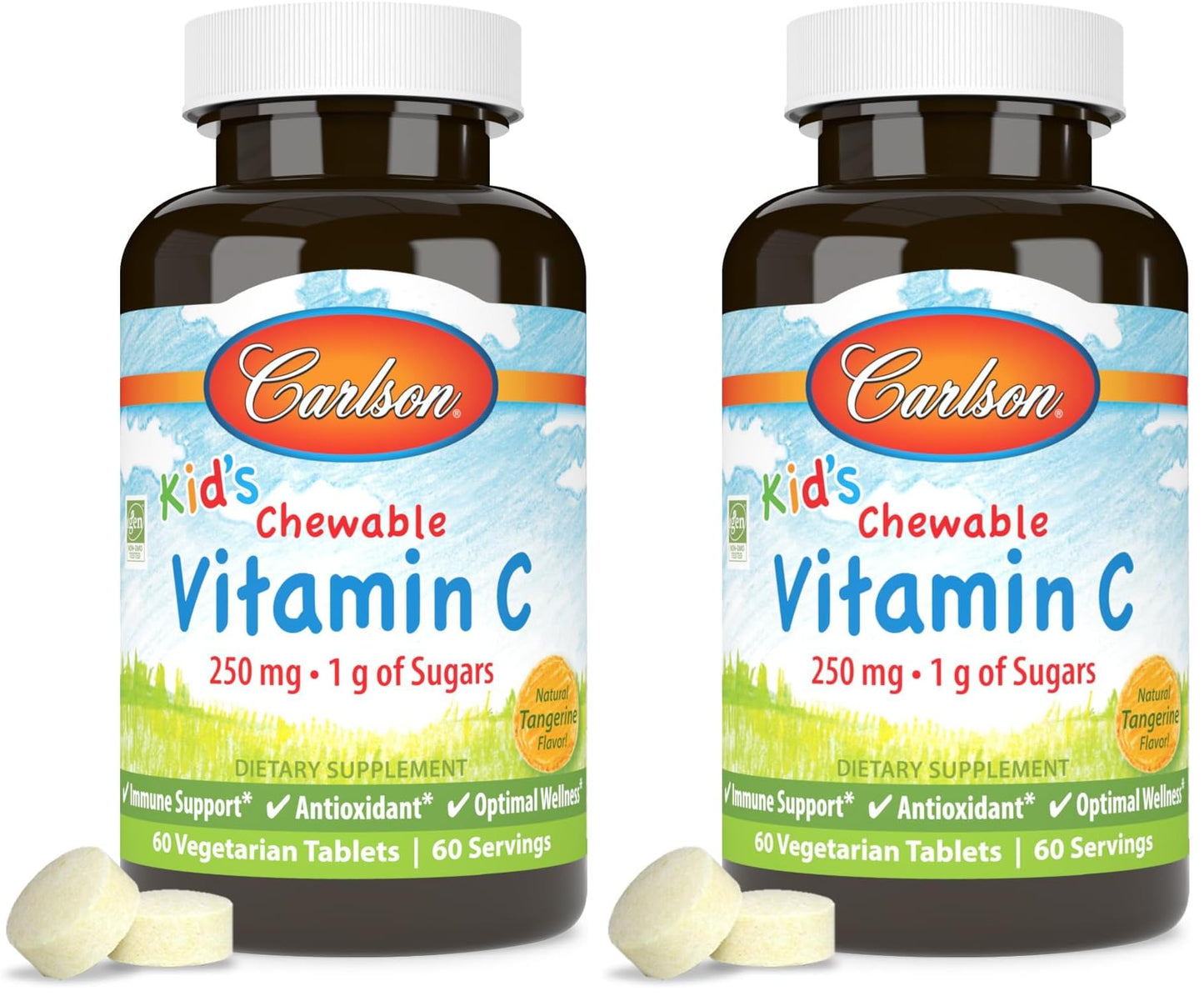 Carlson Kid's Chewable Vitamin C 120 Tablets