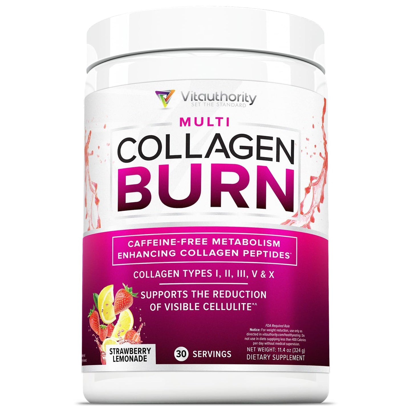 Vitauthority Multi Collagen Burn Powder 11.4 oz