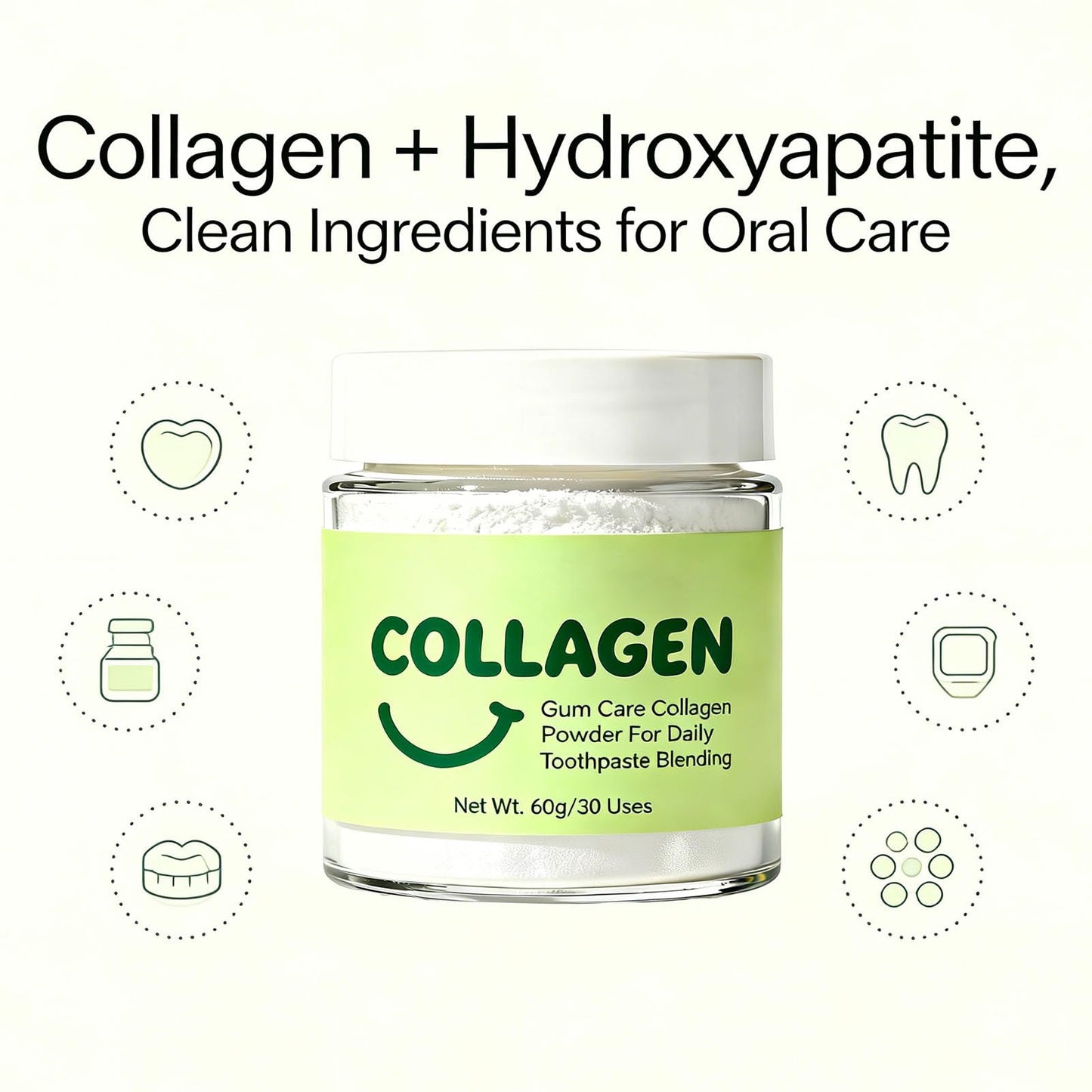 Guliqi Collagen Powder for Gums, 2.12 Ounce