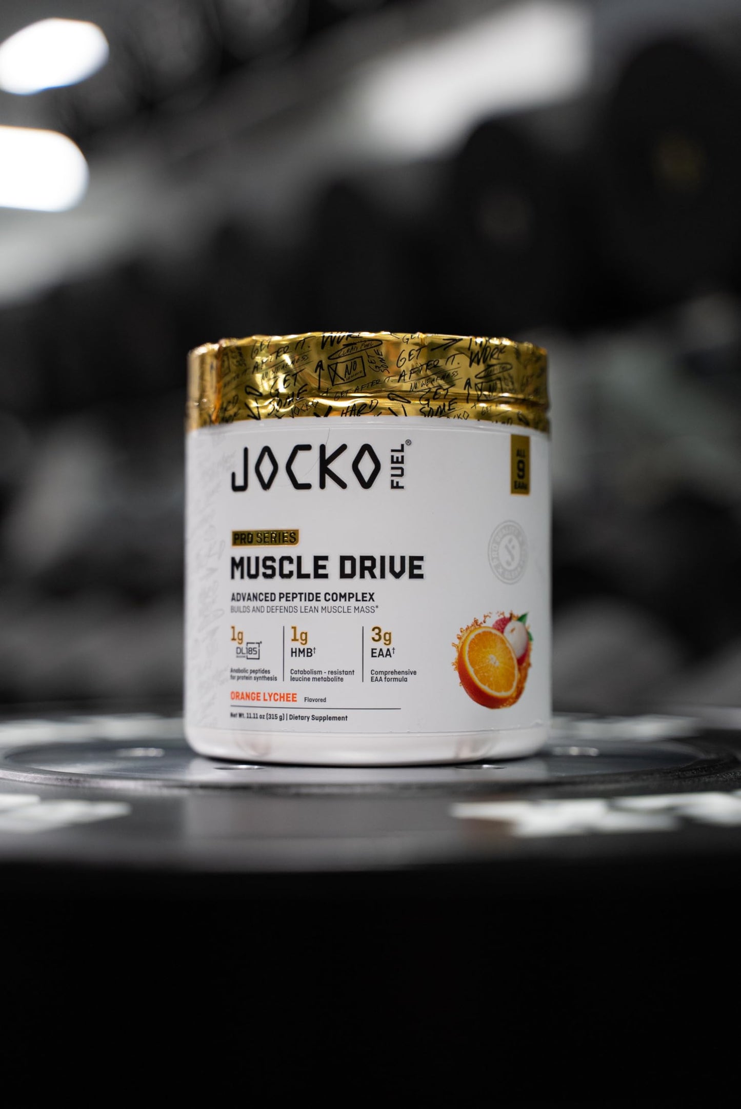 Jocko Fuel Muscle Drive Pro Series Orange Lychee Powder 30 Servings